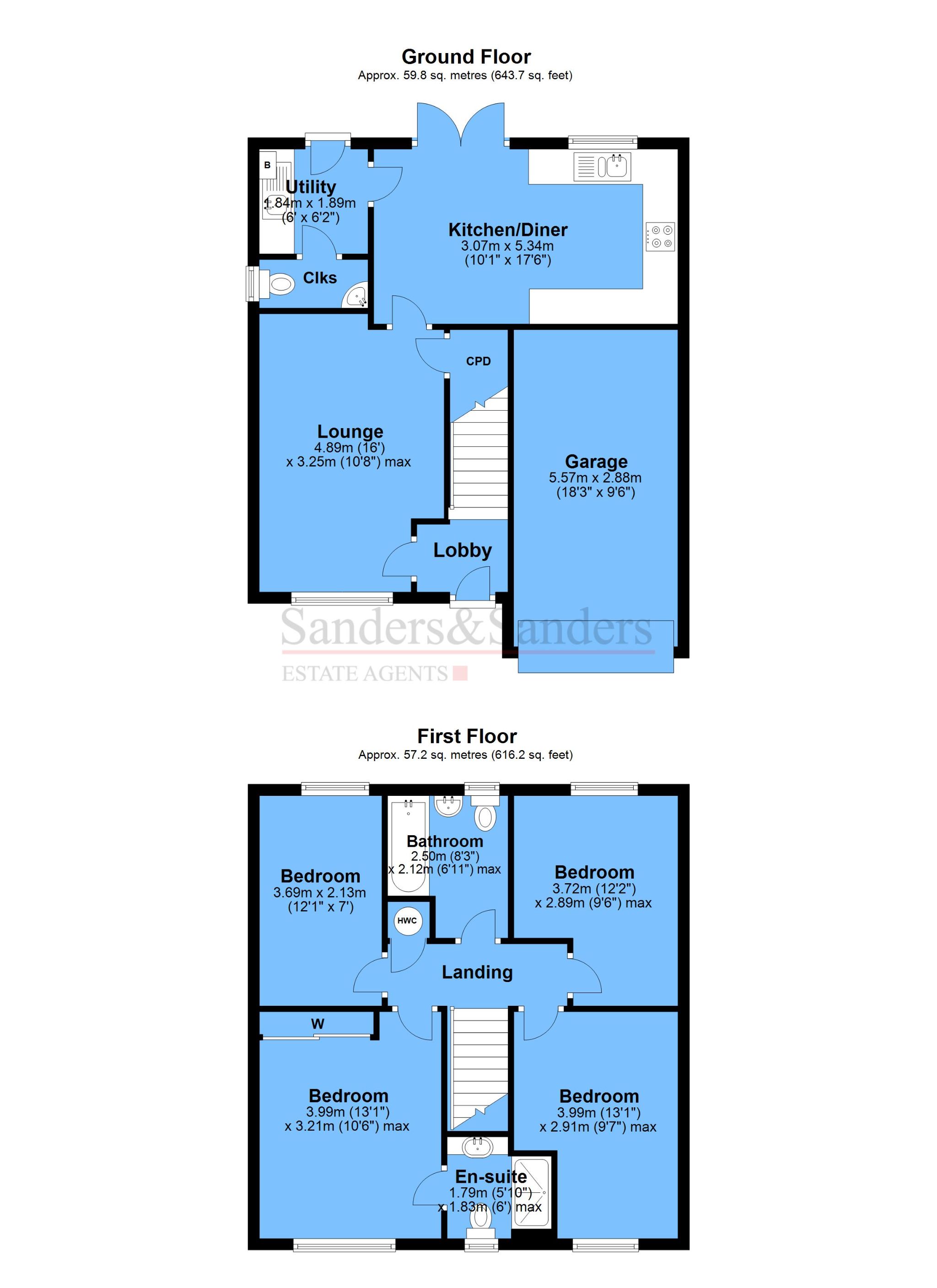 4 bedroom detached house SSTC Alcester - Floor Plans
