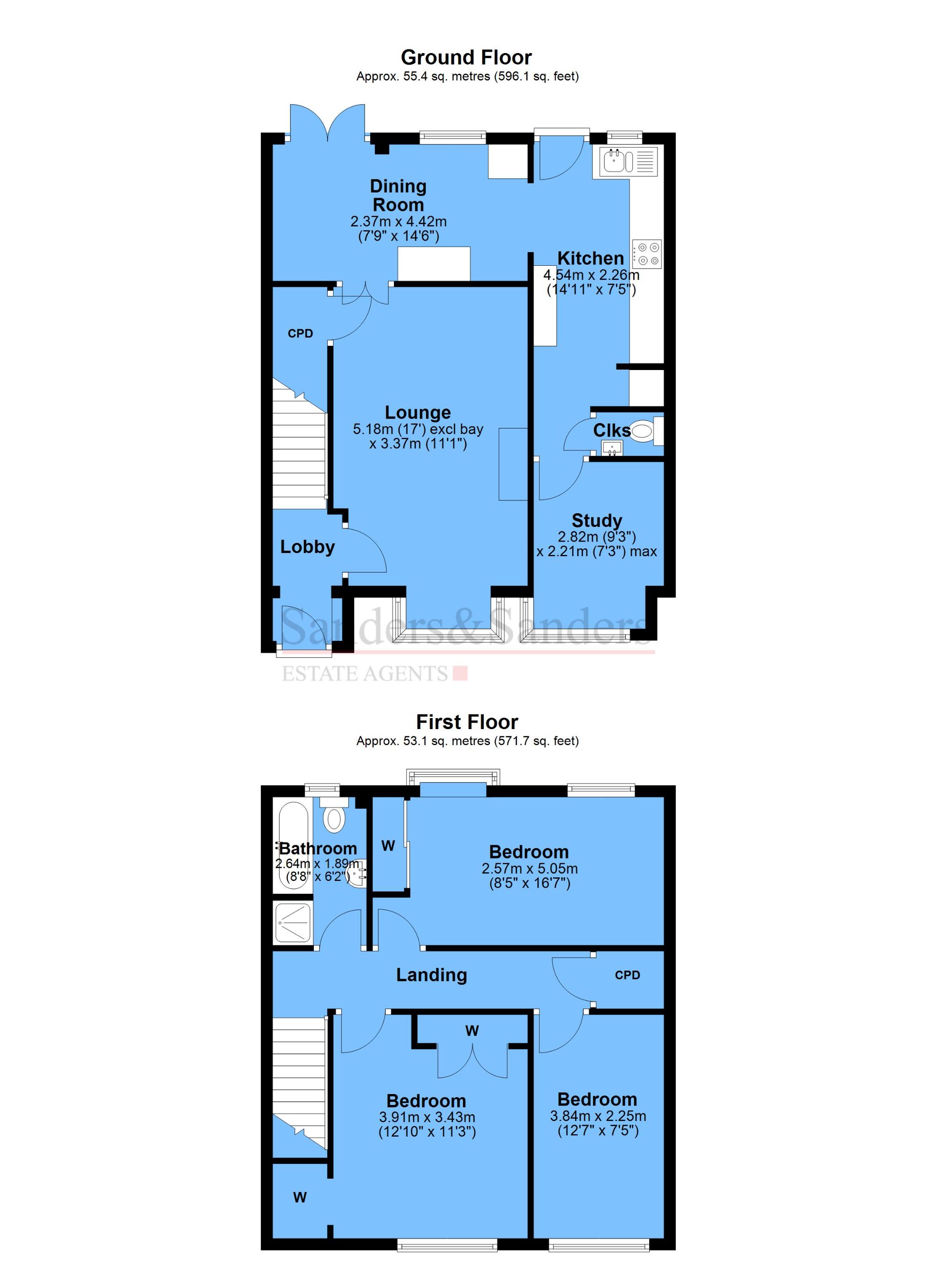 3 bedroom end terraced house For Sale in Bidford-on-avon, Alcester - Floor Plans