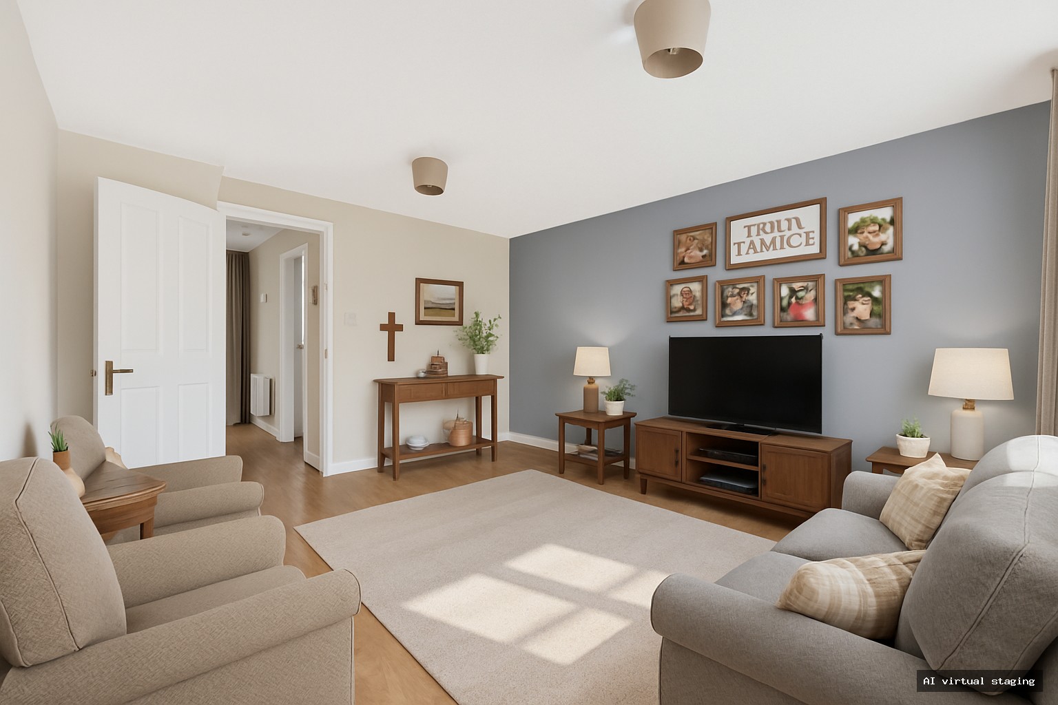  - Living Room (AI virtual staging)