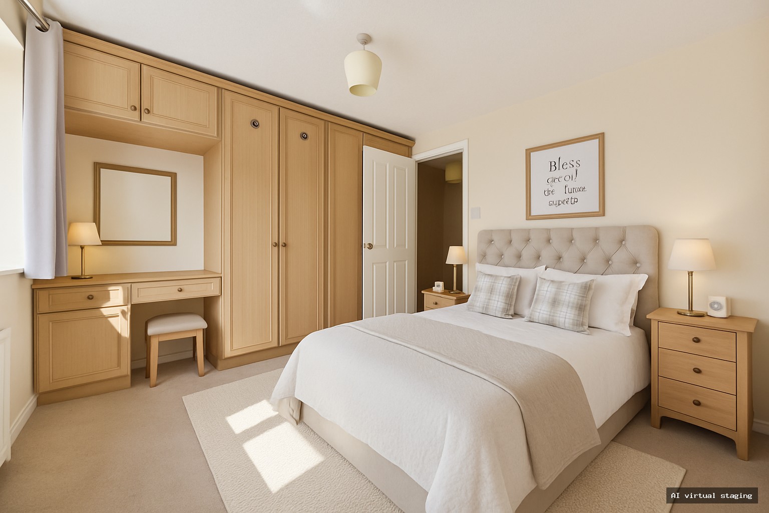  - Double Bedroom (AI virtual staging)