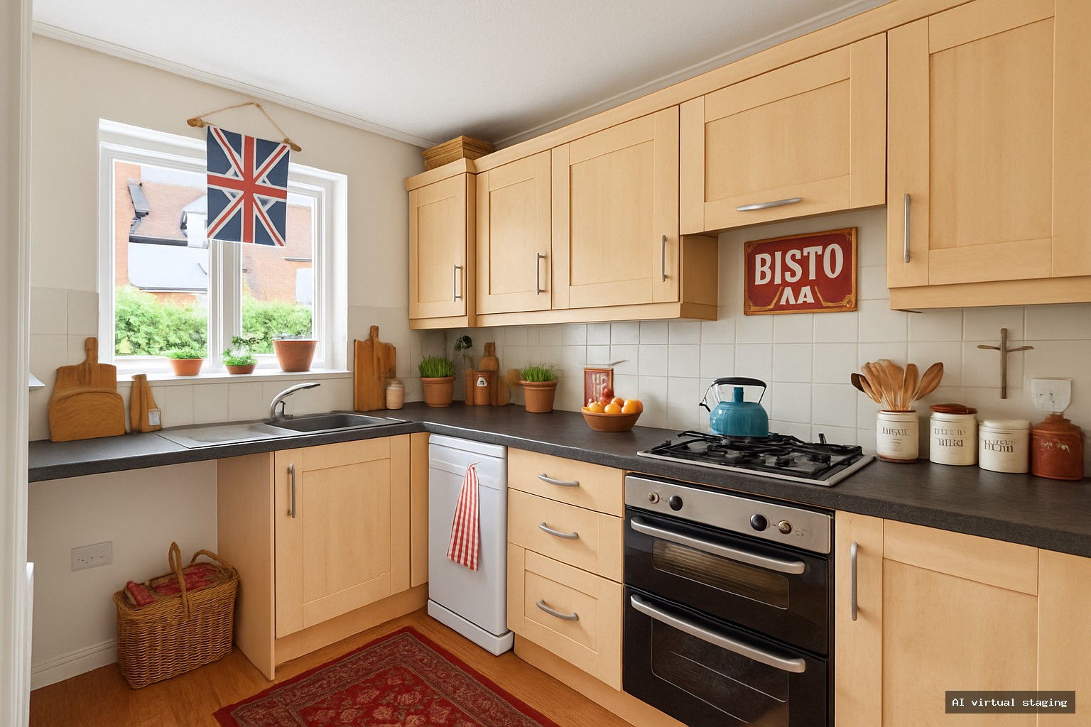  - Kitchen (AI virtual staging)