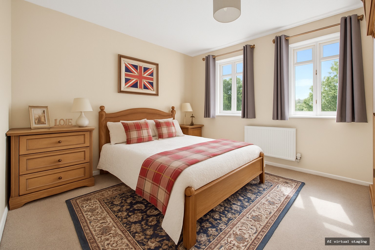  - Double Bedroom (AI virtual staging)