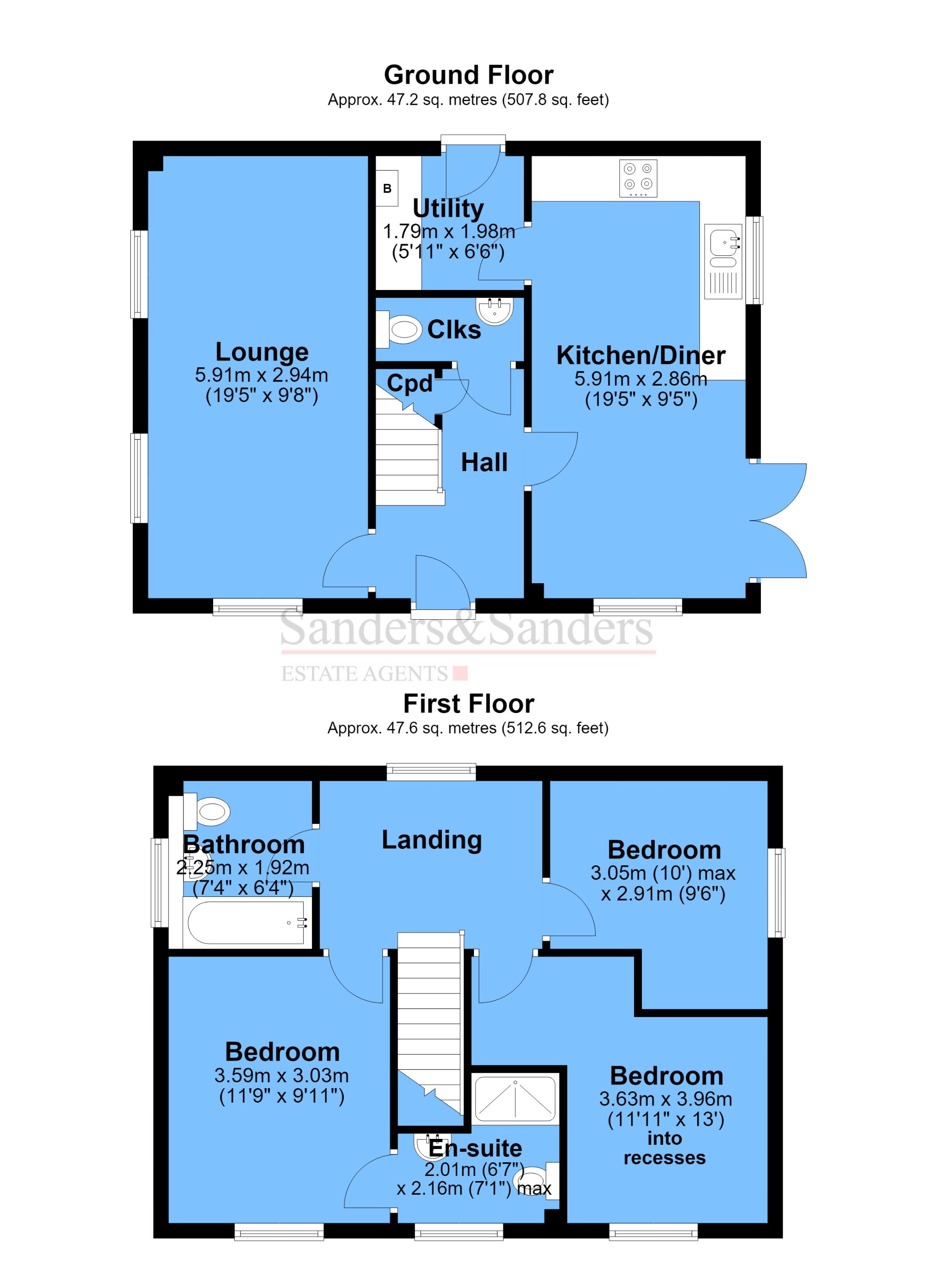 3 bedroom detached house For Sale in Bidford-on-avon, Alcester - Floor Plans