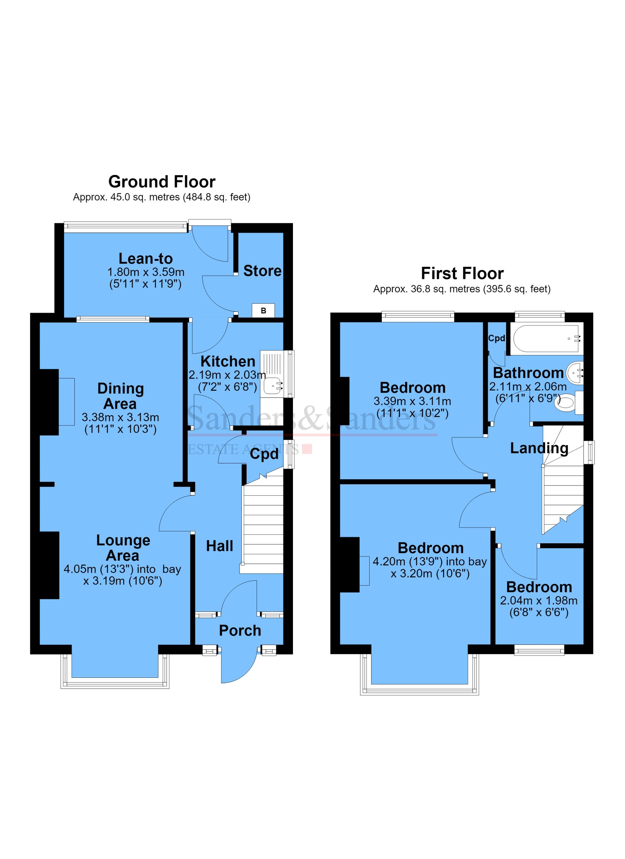 3 bedroom semi-detached house For Sale in Bidford-on-avon, Alcester - Floor Plans