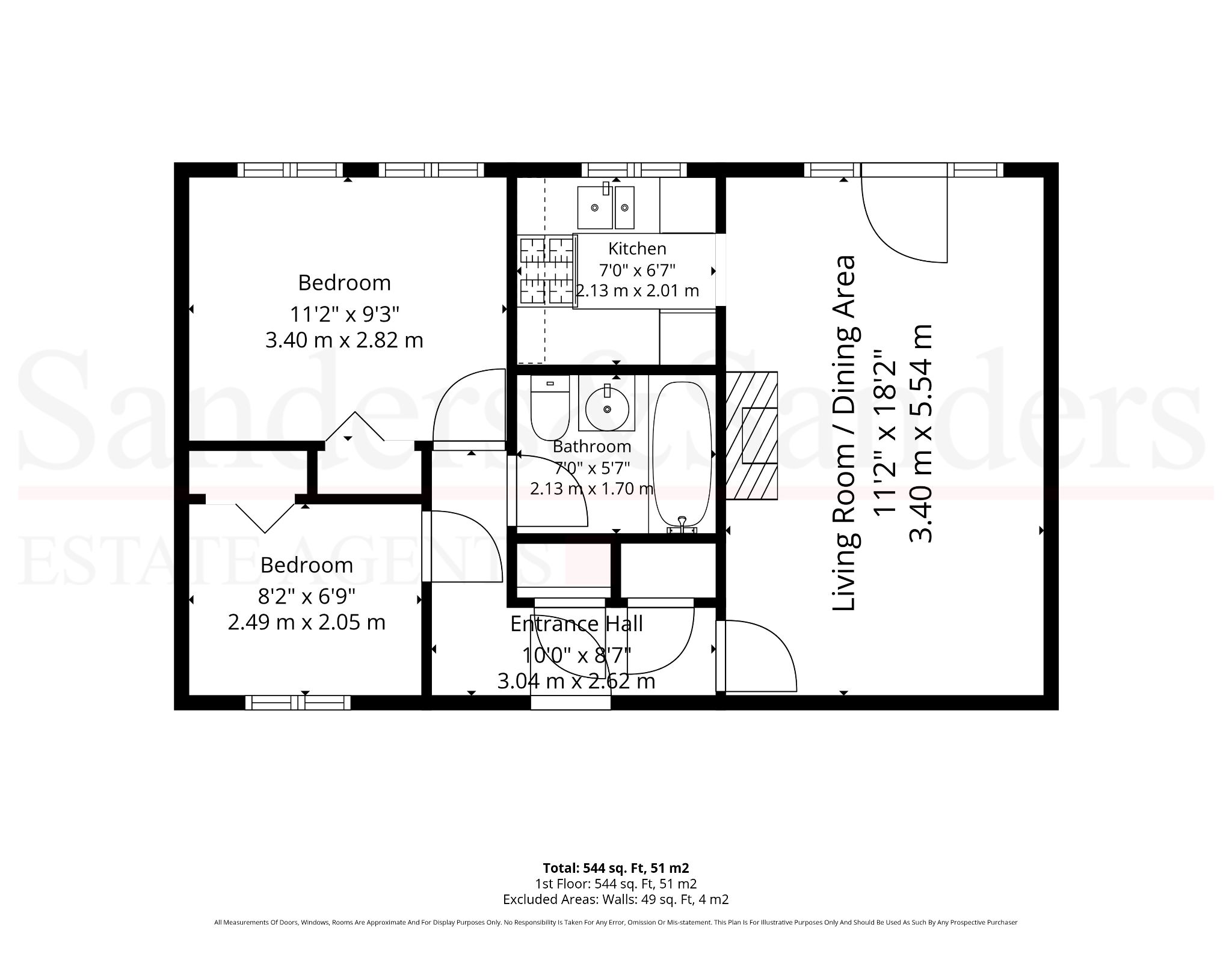 2 bedroom ground floor flat/apartment For Sale in Bidford-on-avon, Alcester - Floor Plans