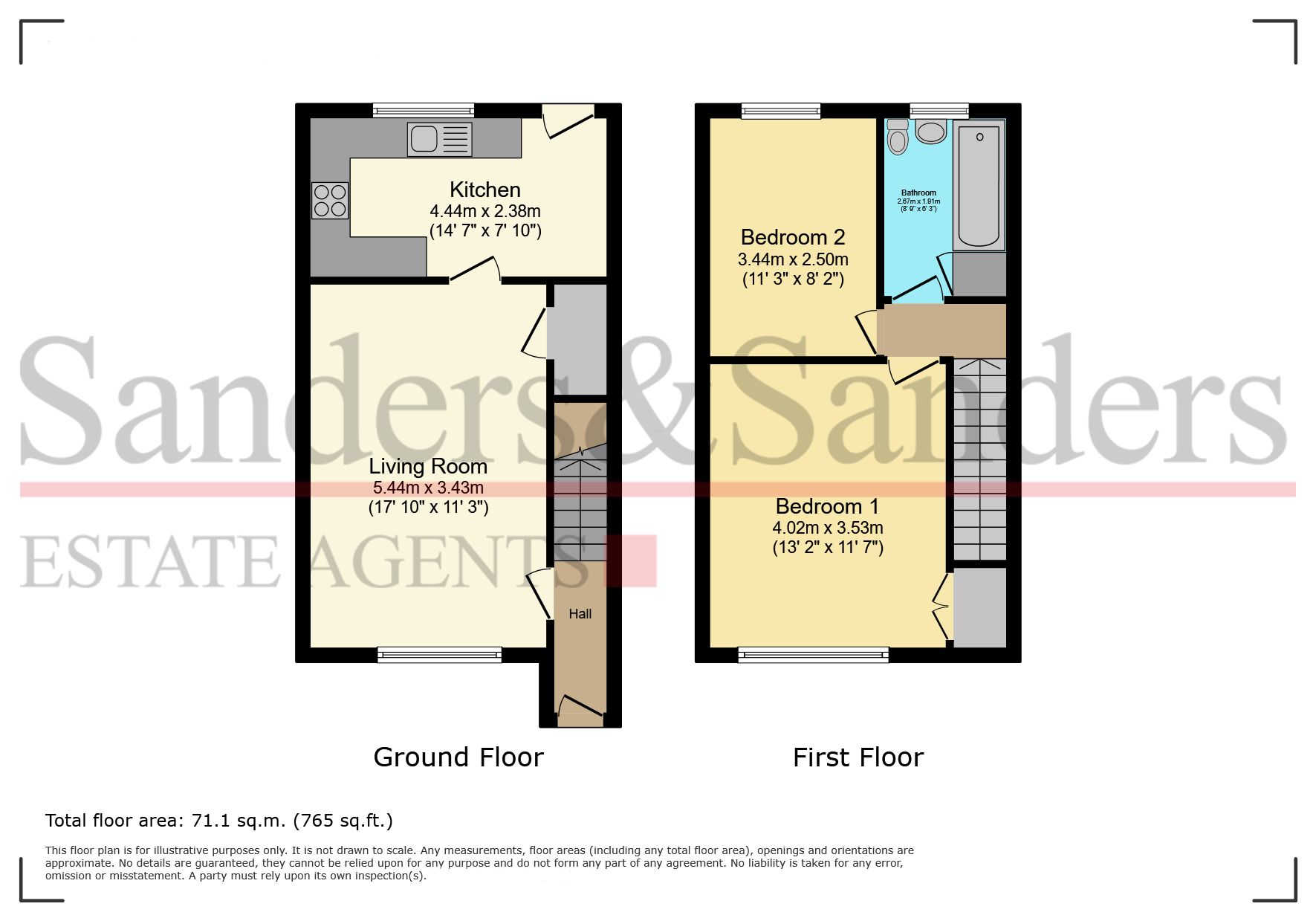 2 bedroom semi-detached house For Sale in Bidford-on-avon, Alcester - Floor Plans