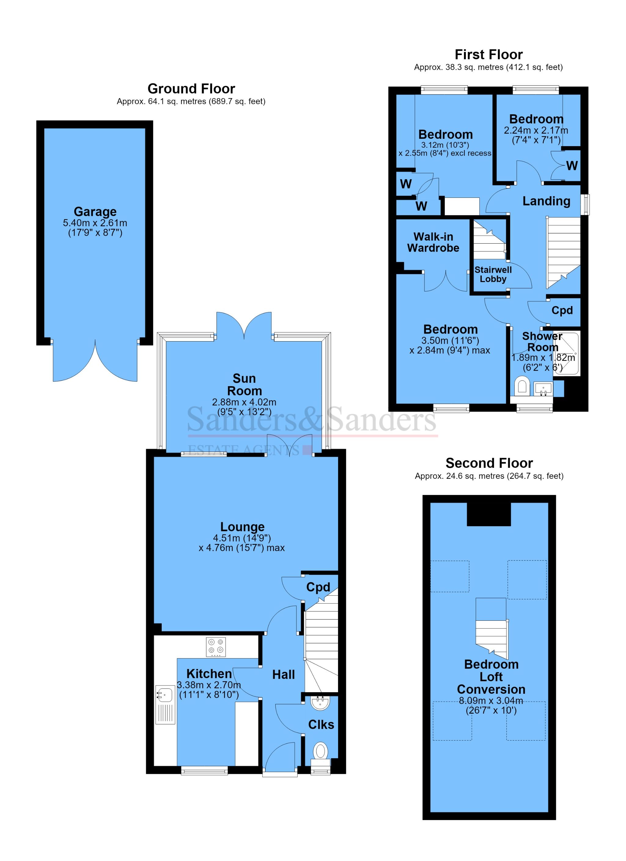 4 bedroom detached house For Sale Redditch - Floor Plans