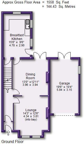 3 bedroom semi-detached house Let in Manchester - Ground Floor.