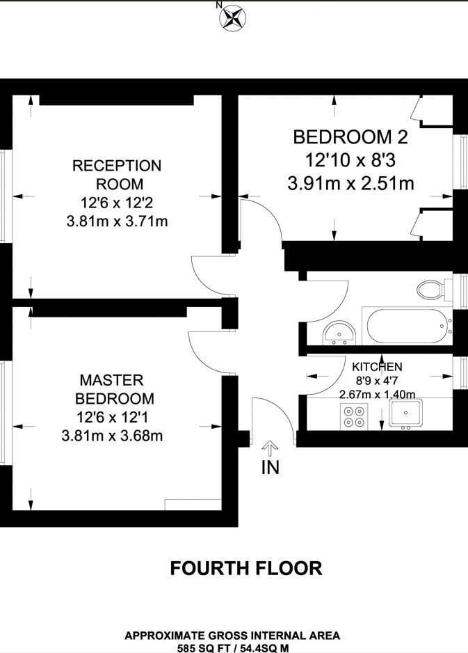 2 bedroom apartment flat/apartment To Let in London - Photograph 9