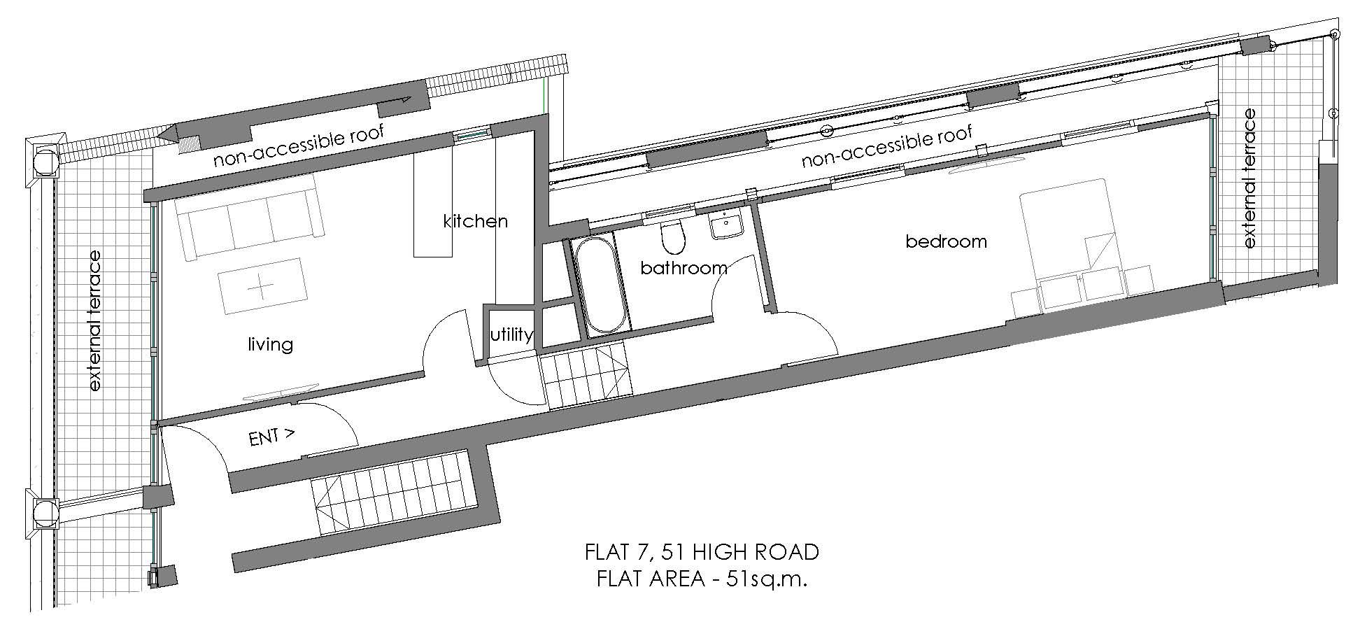 1 bedroom apartment flat/apartment To Let in Willesden Green - Floorplan 1