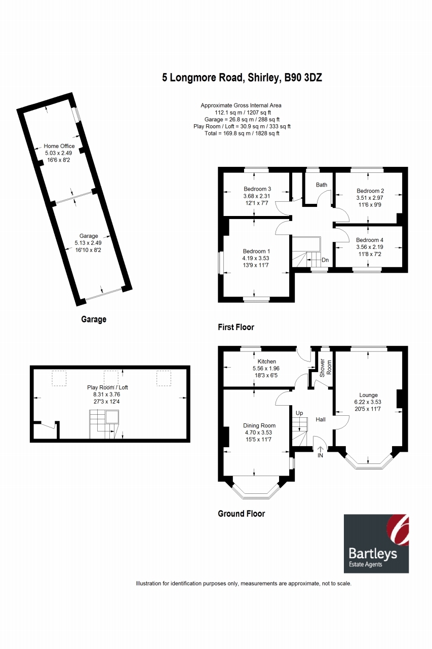 4 bedroom detached house SSTC in Solihull - floorplan 1.