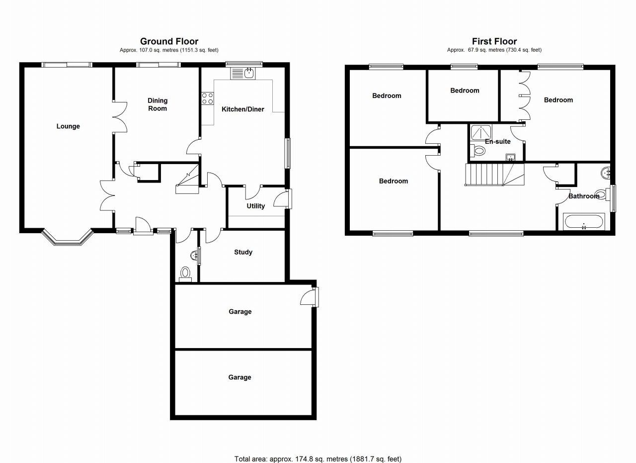 4 bedroom detached house SSTC in Solihull - floorplan 1.