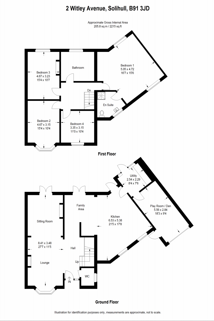 4 bedroom semi detached house SSTC in Solihull - Floorplan 1.