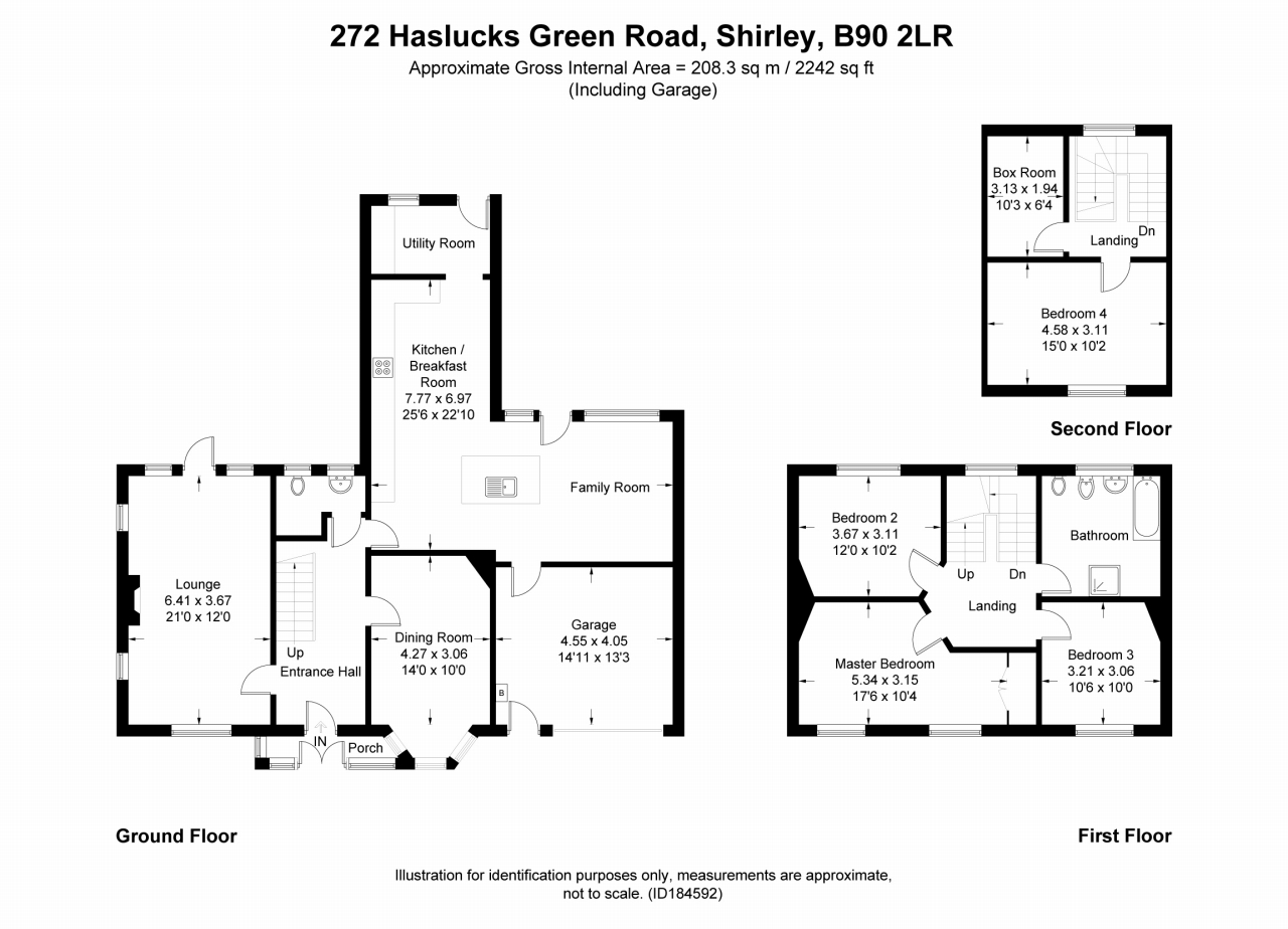4 bedroom detached house SSTC in Solihull - floorplan 1.