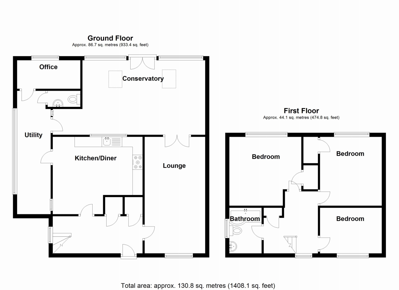 3 bedroom semi-detached house SSTC in Solihull - Floorplan 1.