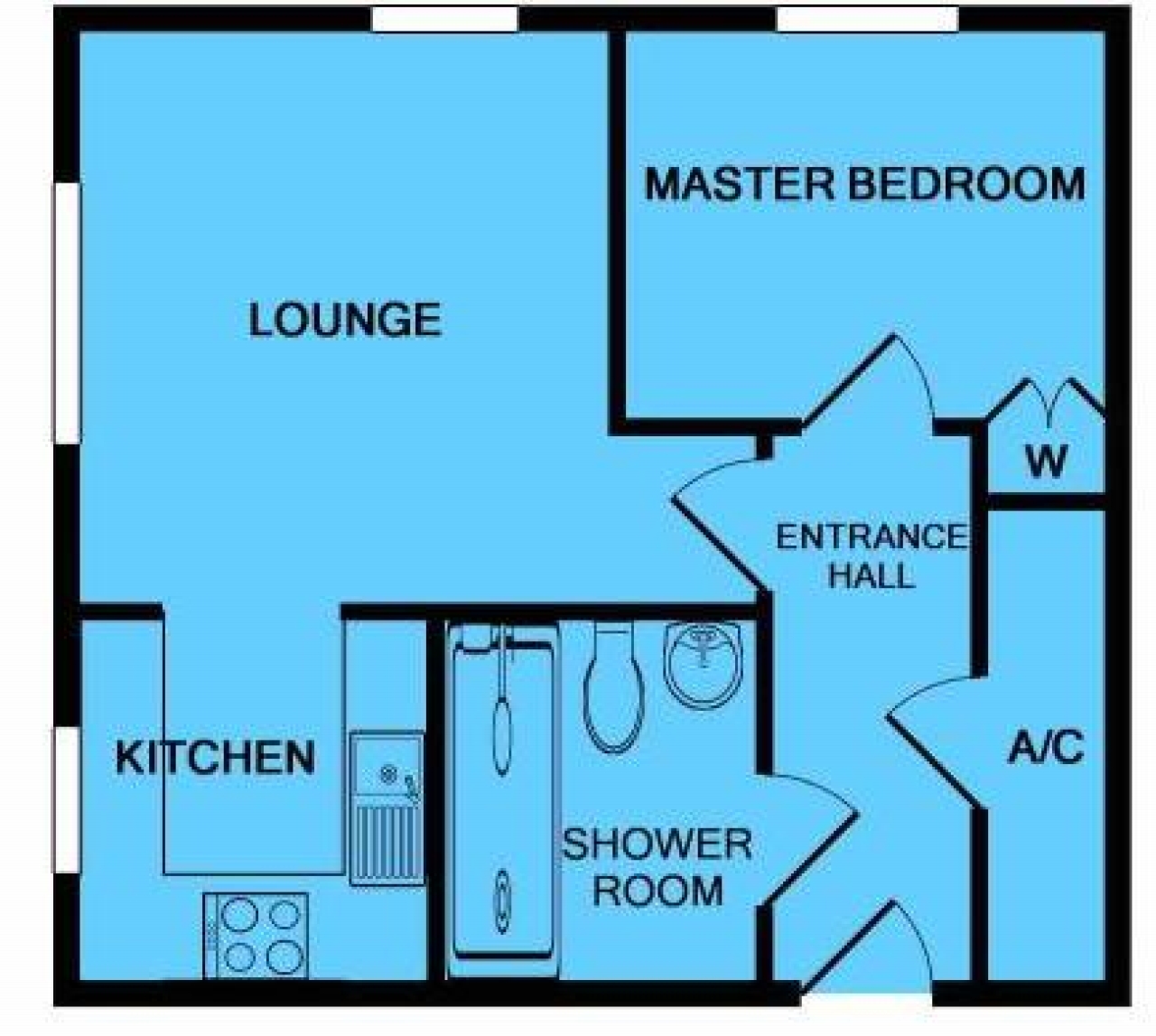 1 bedroom apartment flat/apartment SSTC in Solihull - Floorplan 2.