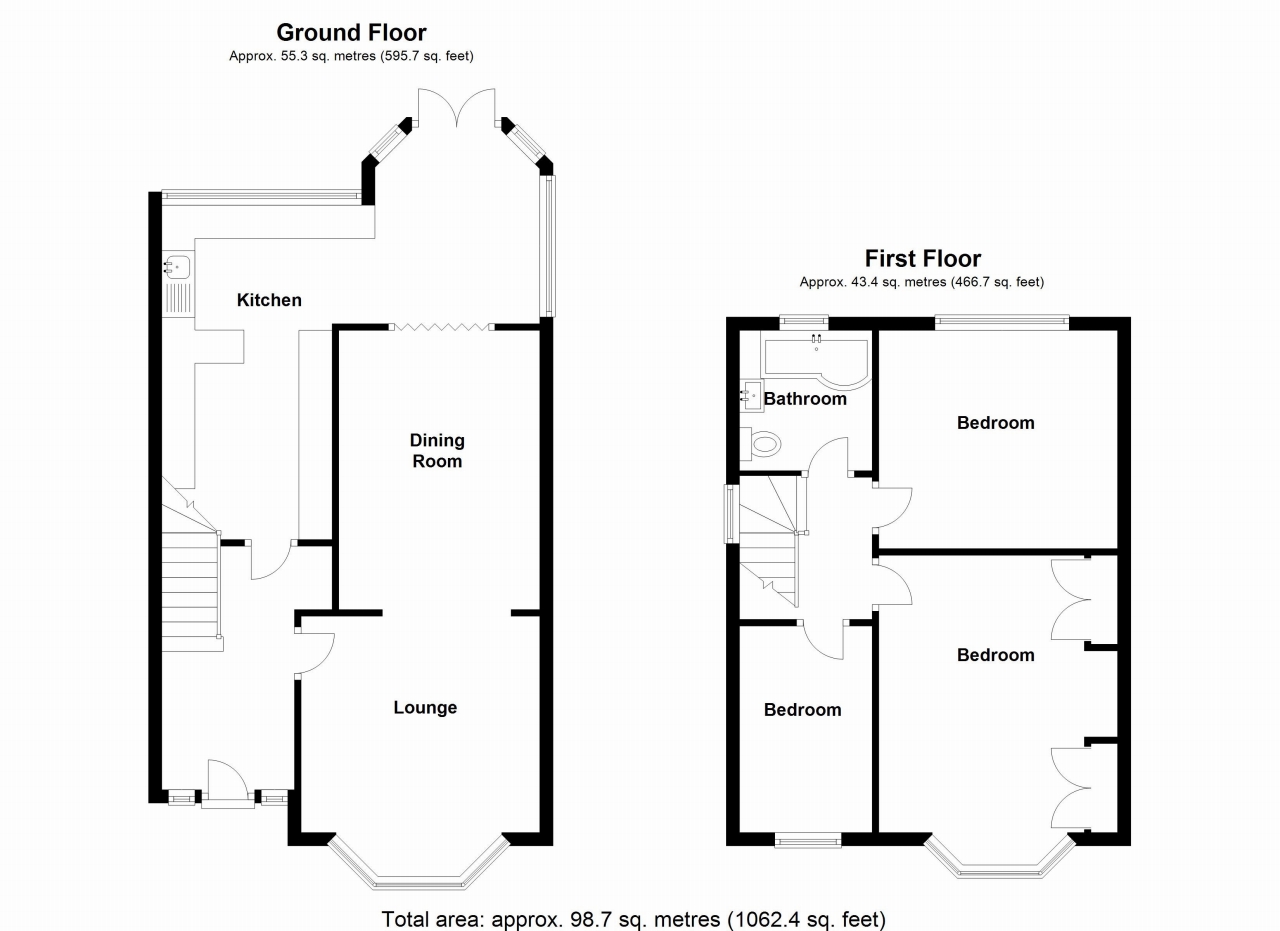 3 bedroom semi detached house SSTC in Birmingham - Floorplan 1.