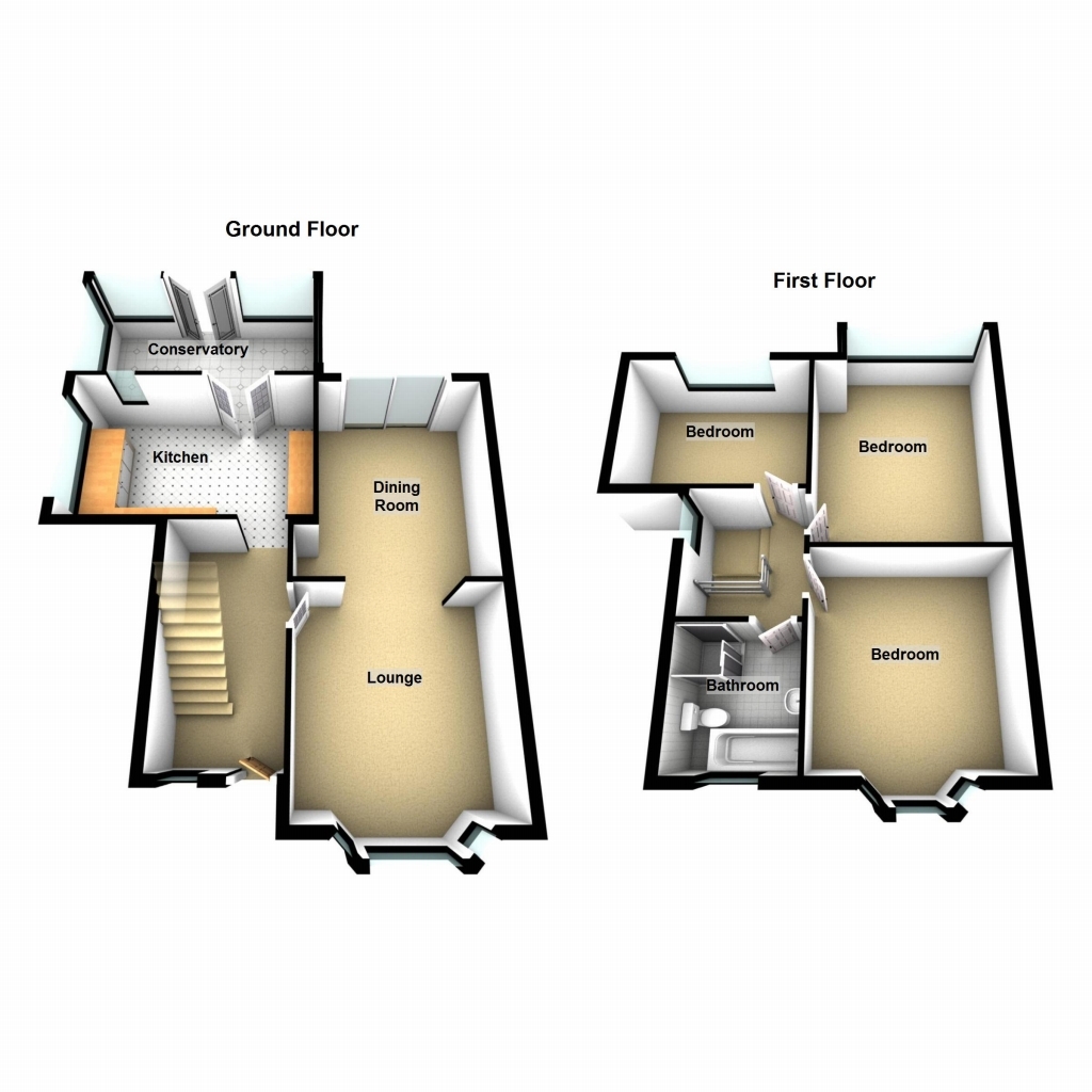 3 bedroom semi detached house Sold in Birmingham - photograph 2.