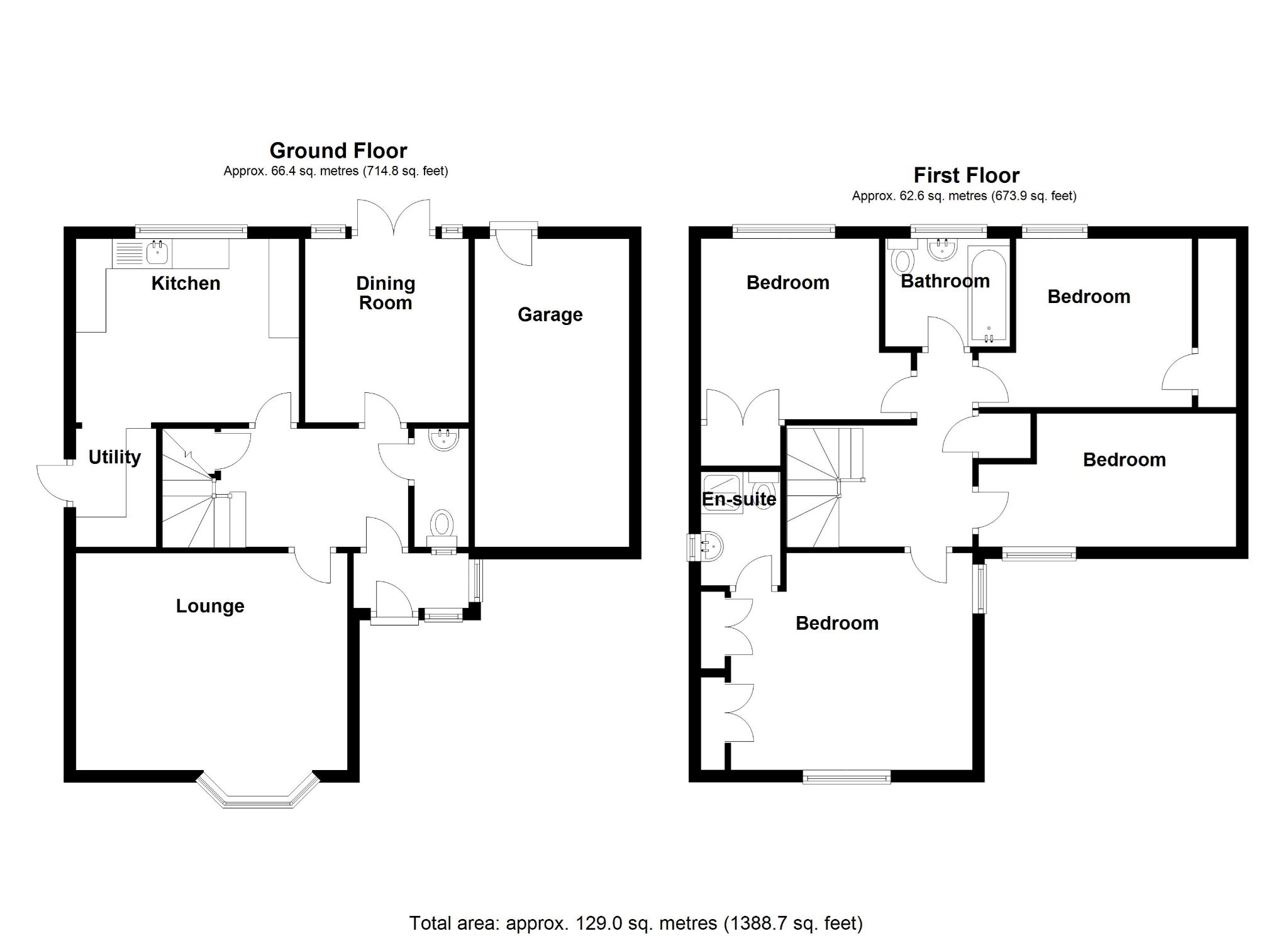 4 bedroom detached house SSTC in Solihull - Floorplan 1.