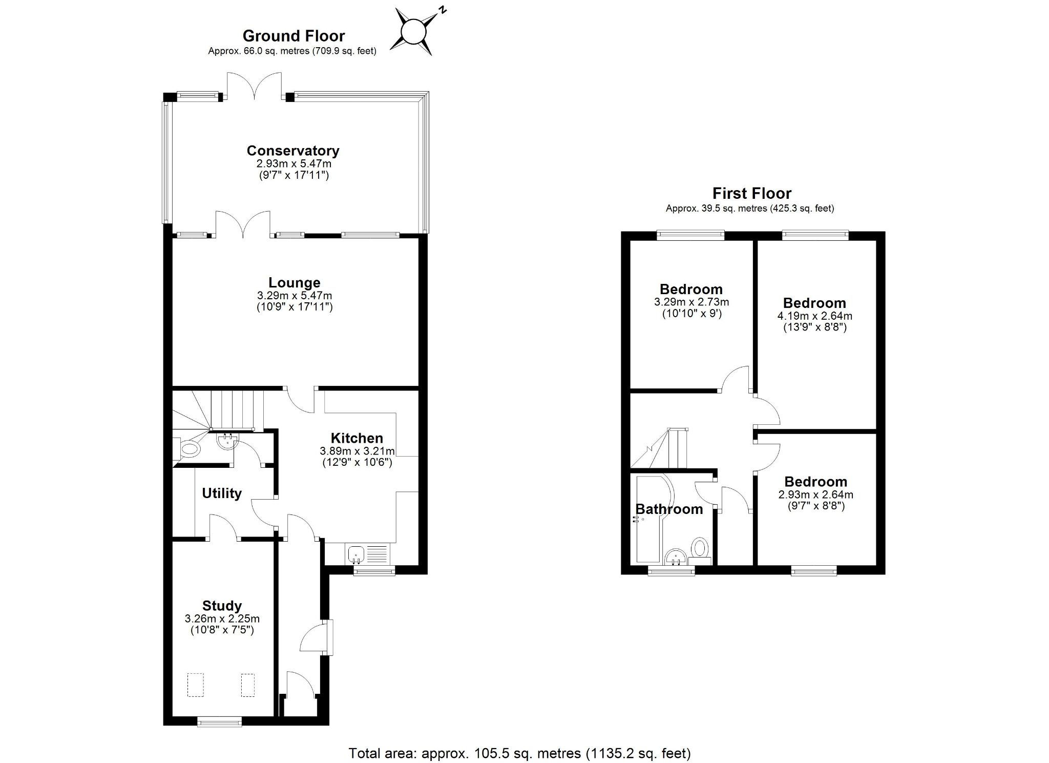 3 bedroom mid terraced house SSTC in Solihull - Floorplan 1.