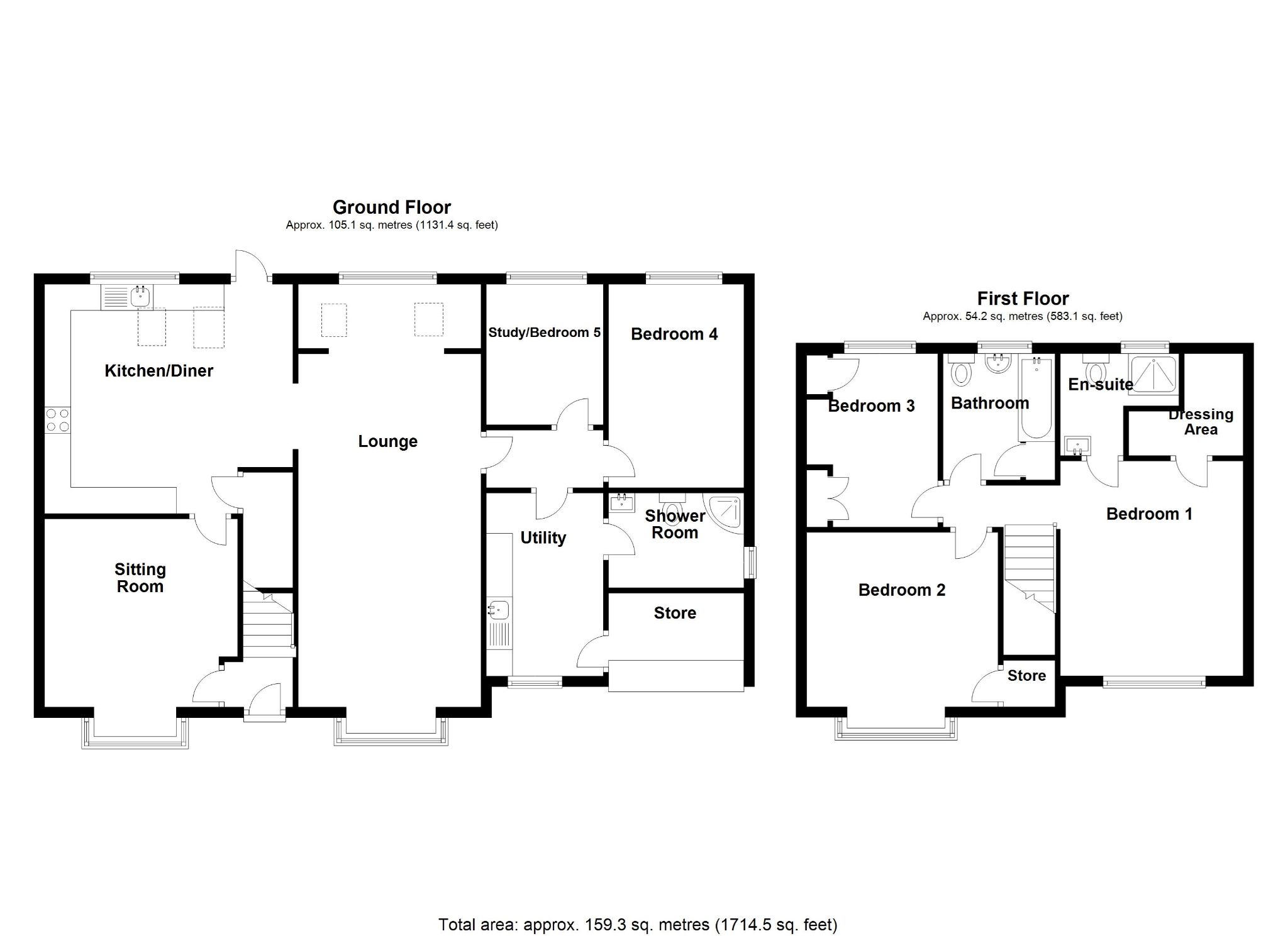 4 bedroom semi-detached house SSTC in Solihull - Floorplan 1.