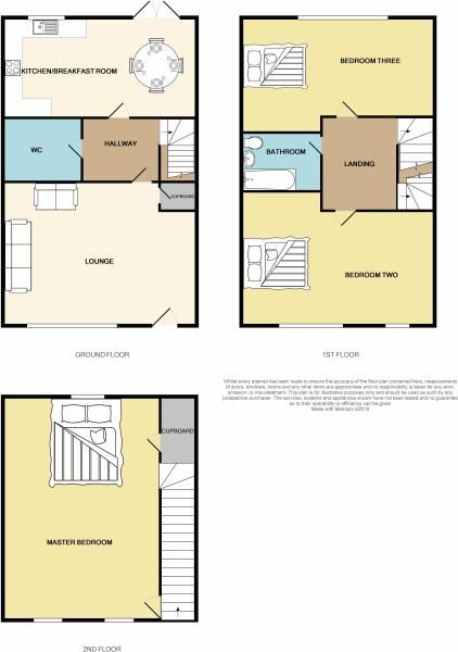 3 bedroom end terraced house SSTC in Birmingham - Floorplan 1.