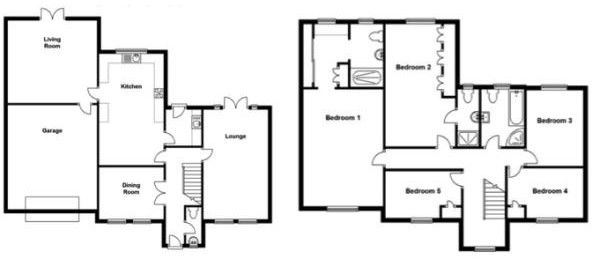 5 bedroom detached house SSTC in Solihull - Floorplan 1.