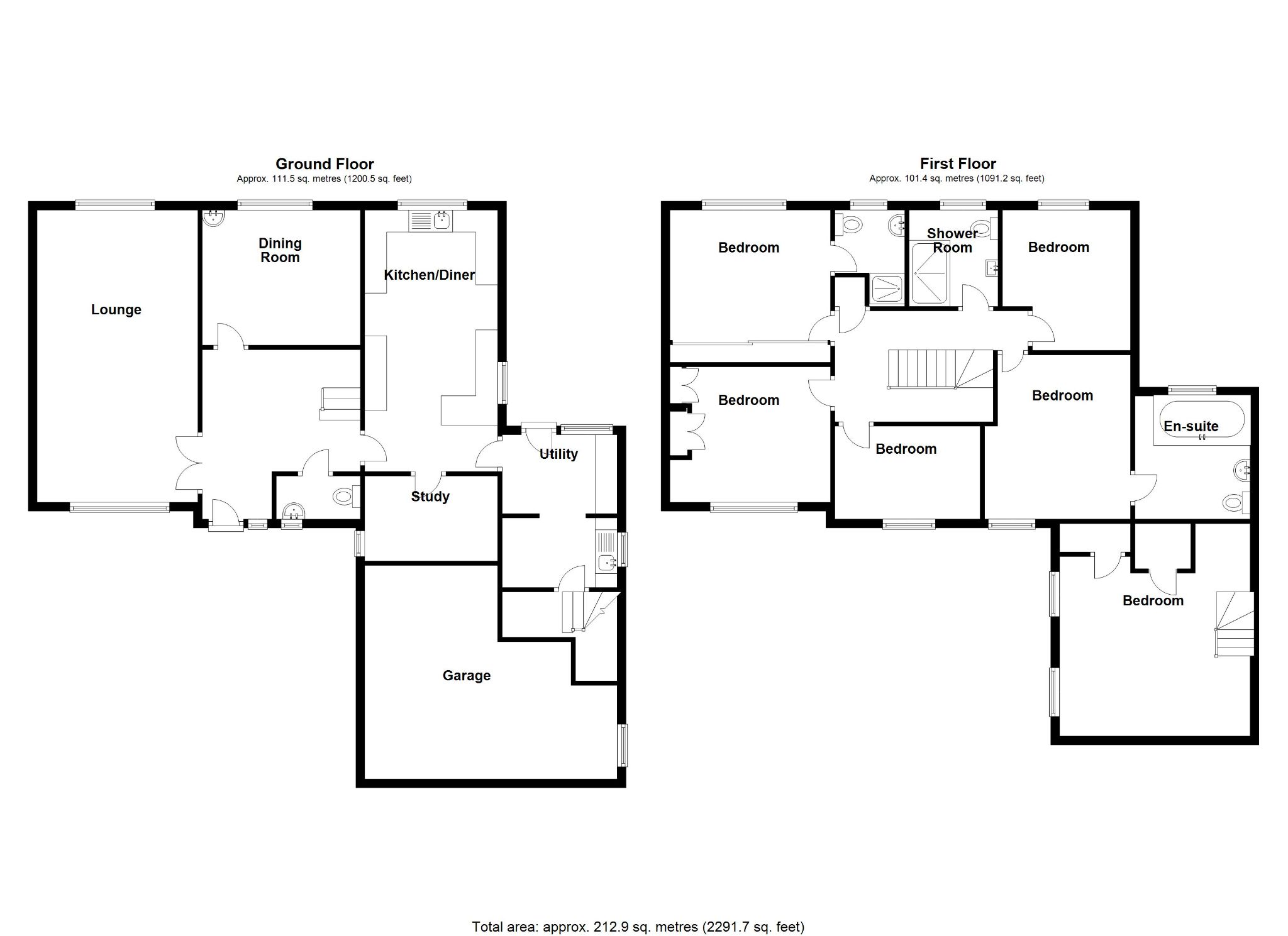 6 bedroom detached house SSTC in Solihull - Floorplan 1.