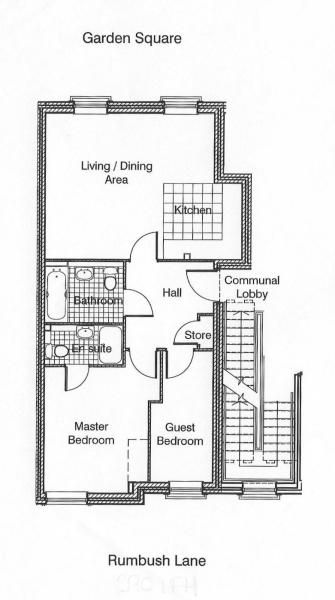 2 bedroom apartment flat/apartment SSTC in Solihull - Floorplan 1.