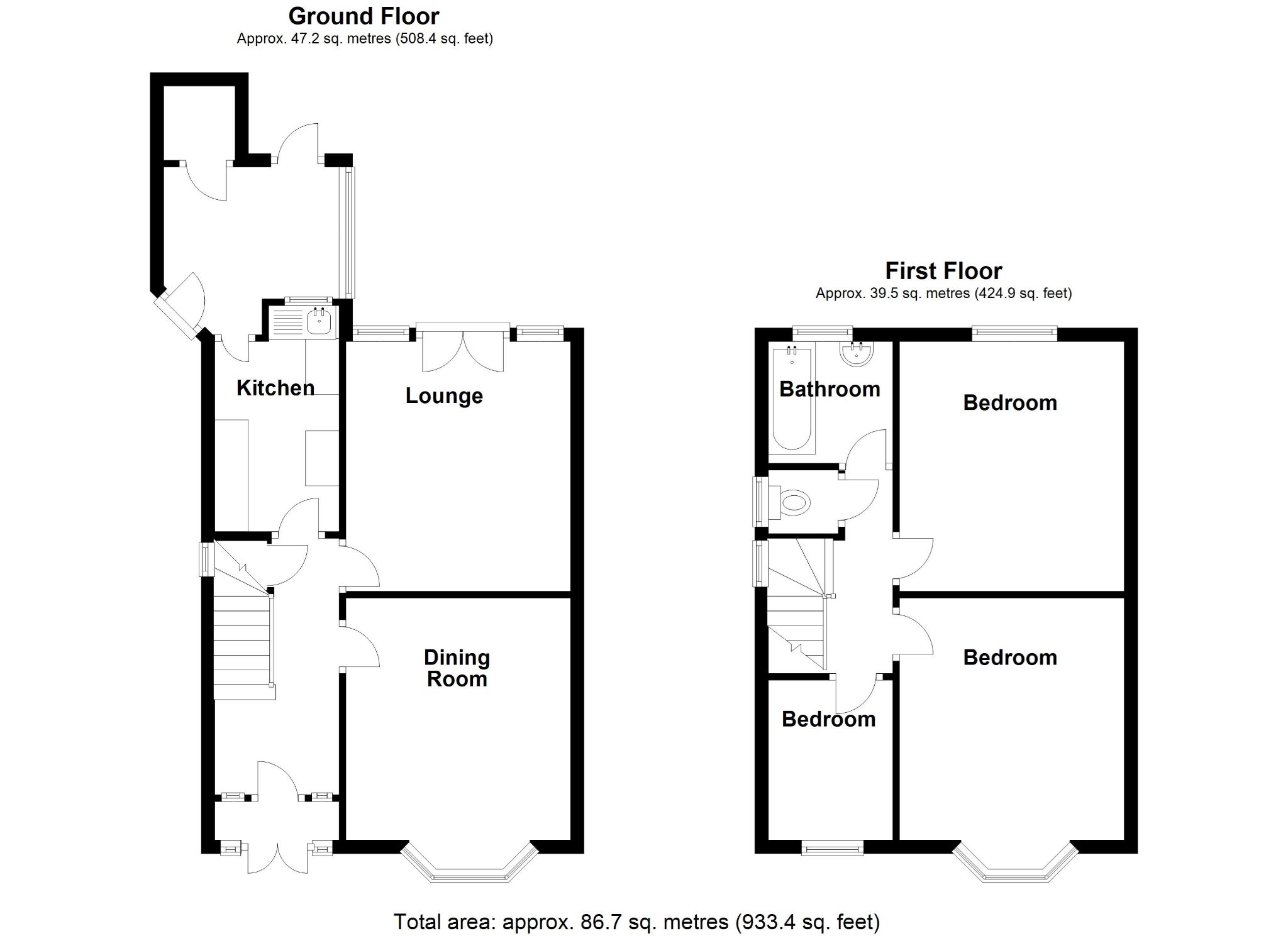 3 bedroom semi-detached house SSTC in Birmingham - Floorplan 1.
