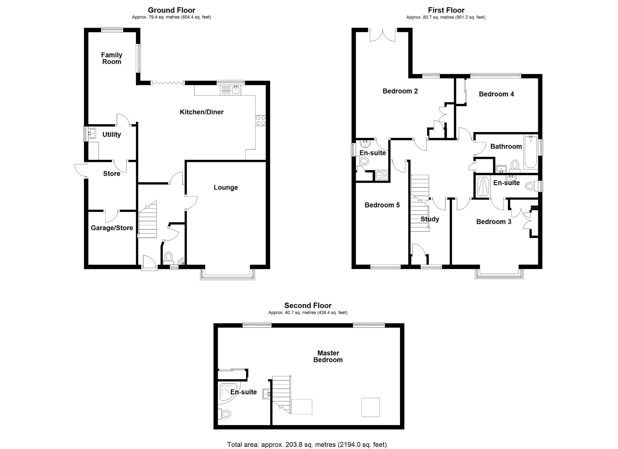 5 bedroom detached house SSTC in Solihull - Floorplan 1.