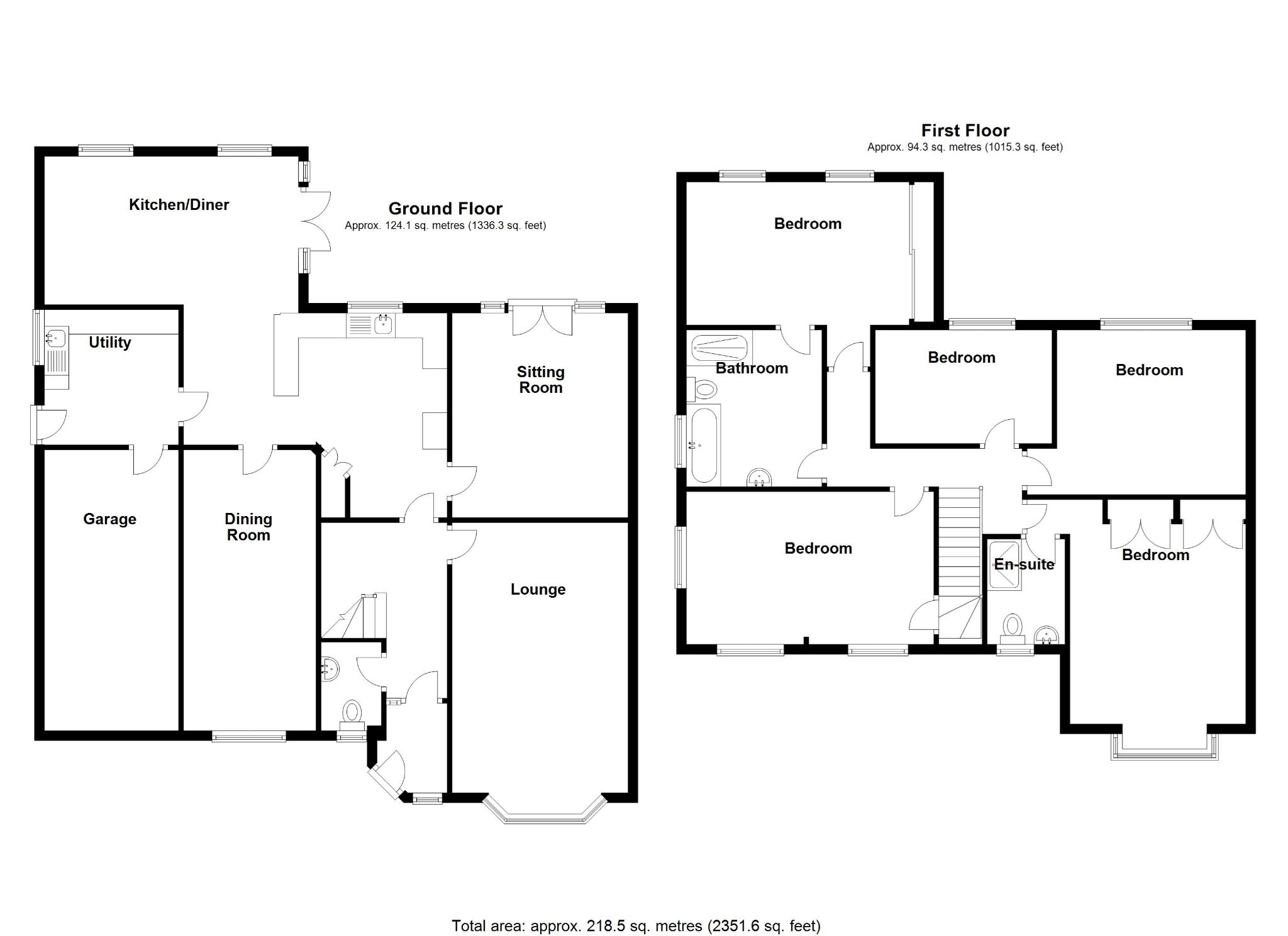 5 bedroom detached house SSTC in Solihull - Floorplan 1.