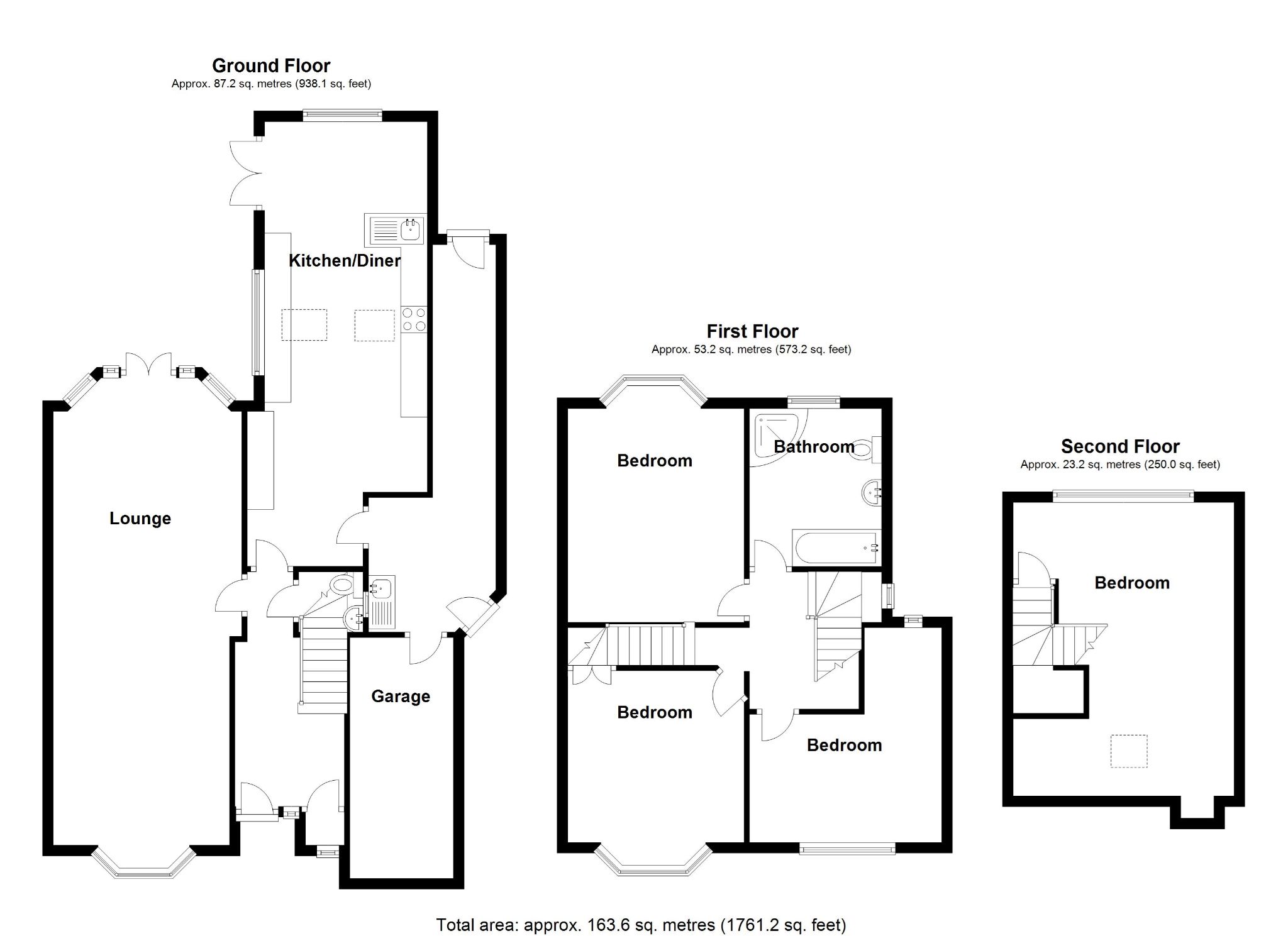 4 bedroom semi-detached house SSTC in Solihull - Floorplan 1.