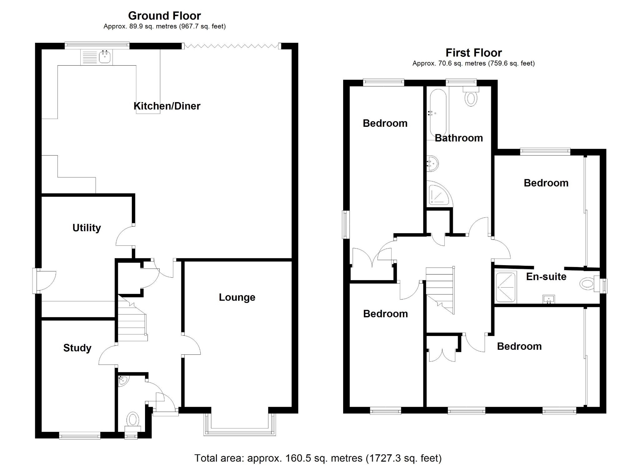 4 bedroom detached house SSTC in Solihull - Floorplan 1.
