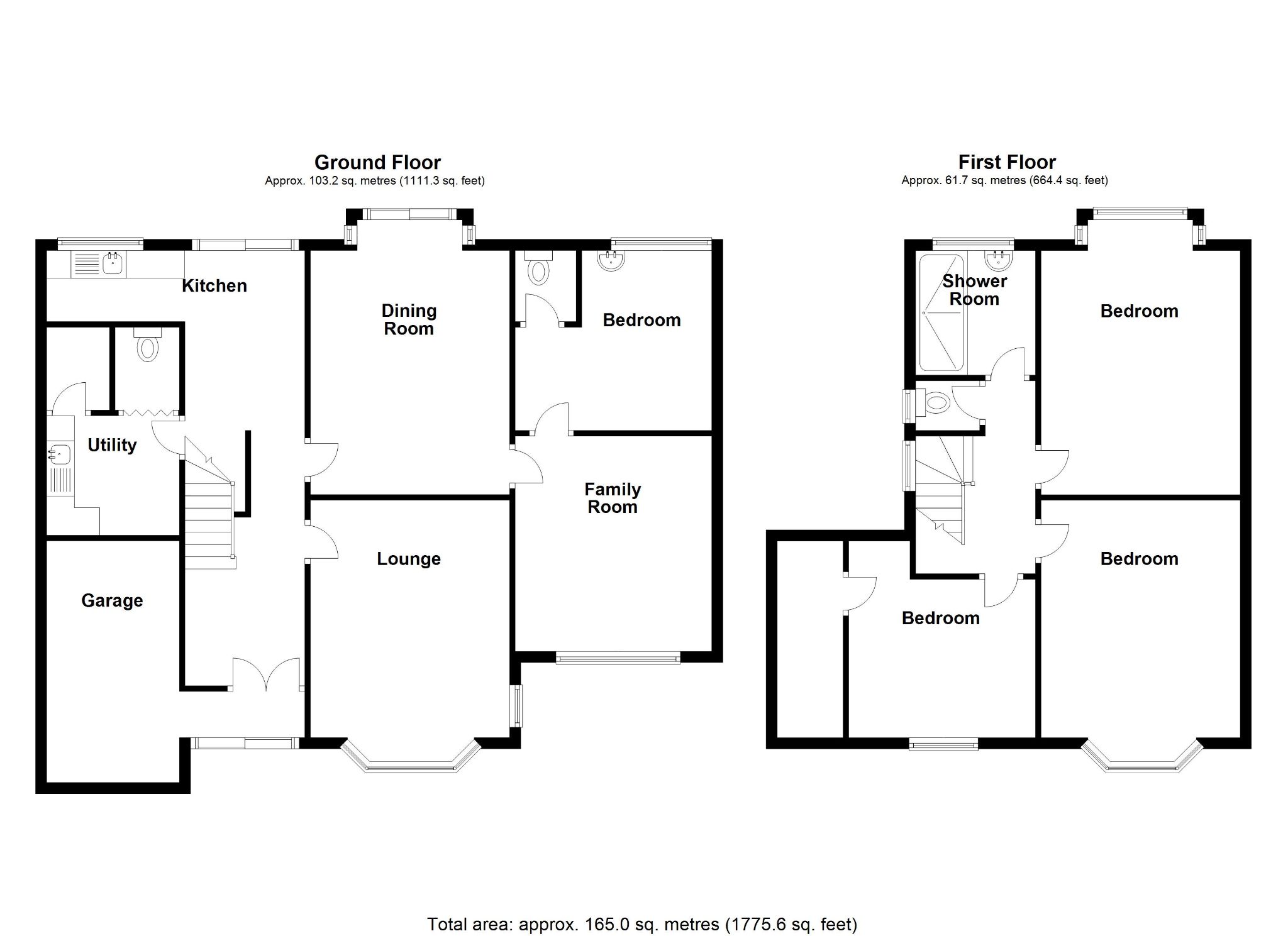 4 bedroom detached house SSTC in Solihull - Floorplan 1.