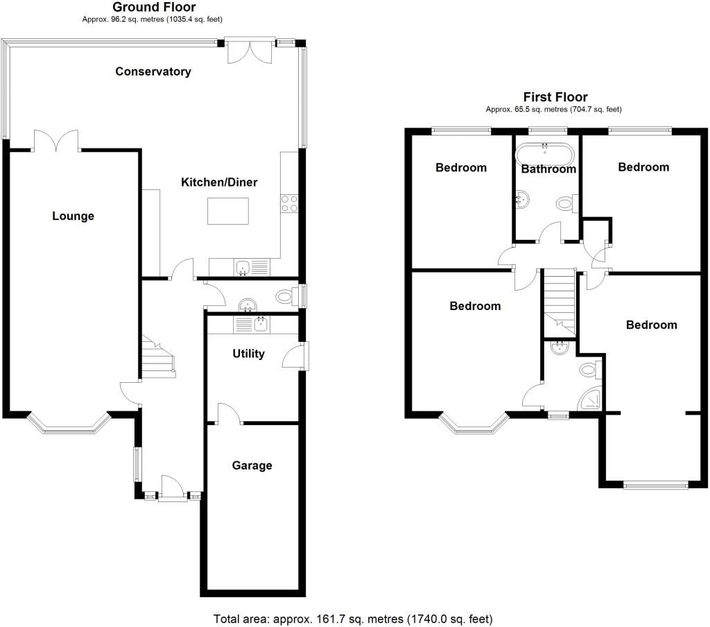 4 bedroom detached house SSTC in Solihull - Floorplan 1.