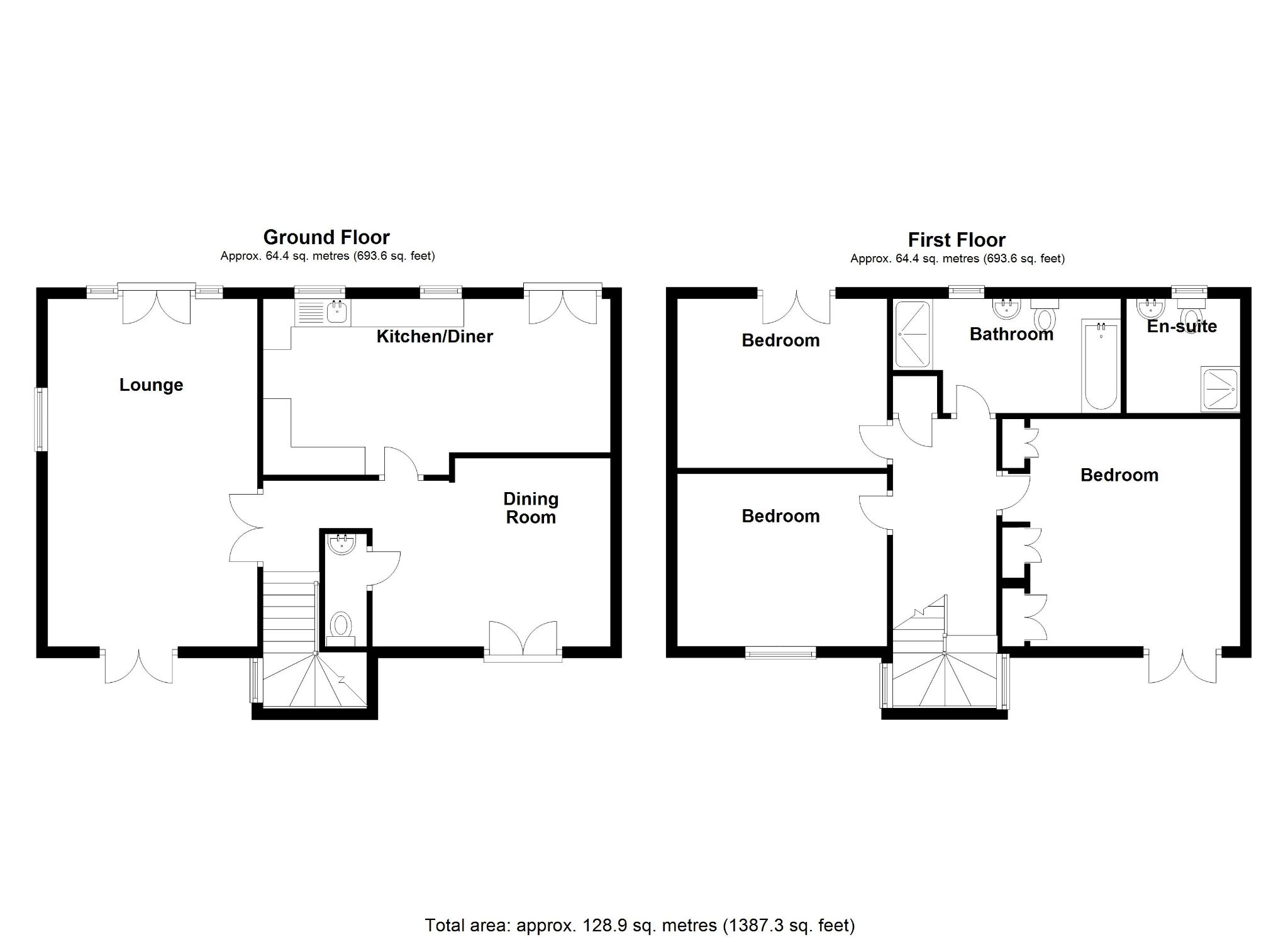 3 bedroom semi-detached house SSTC in Solihull - Floorplan 2.