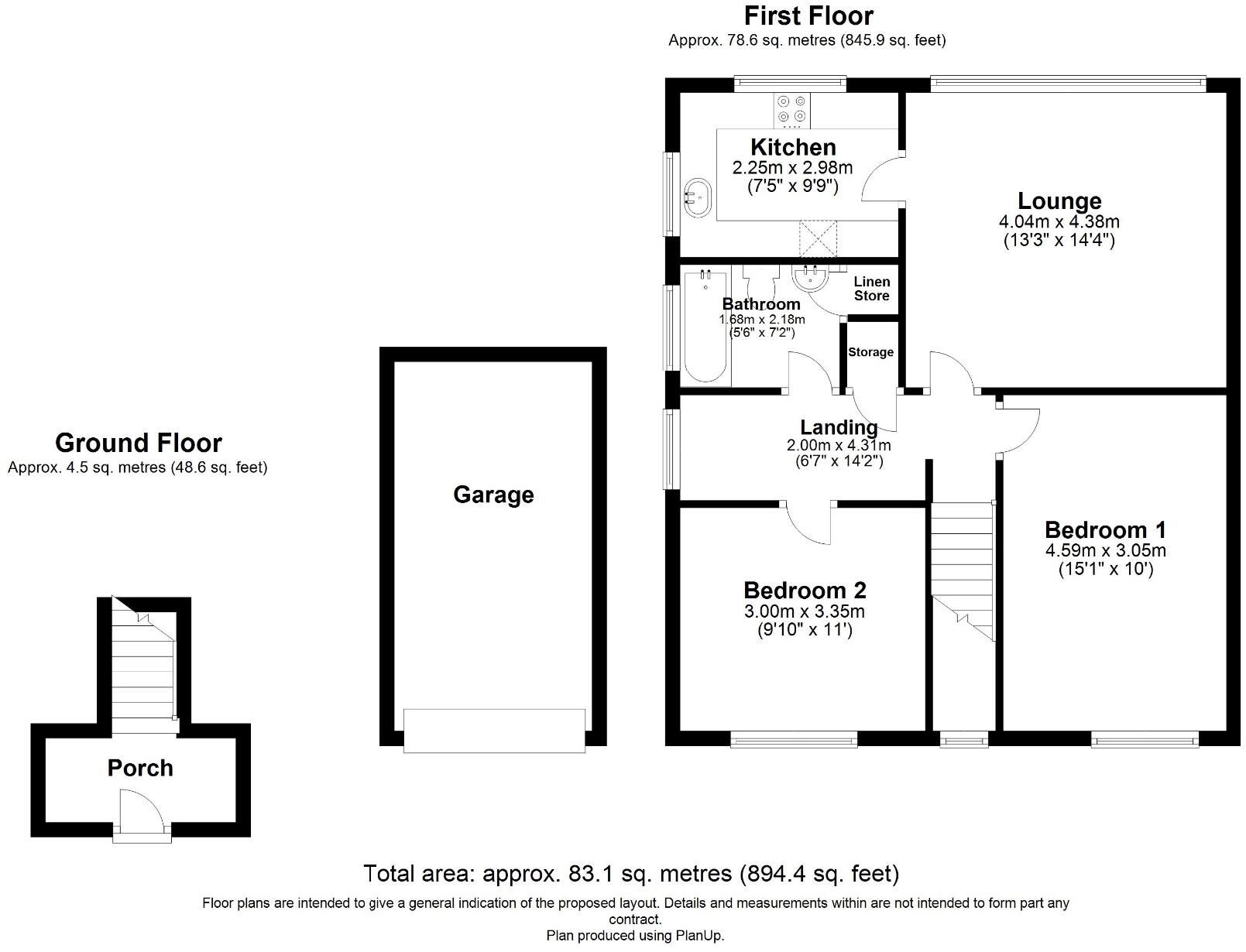 2 bedroom apartment flat/apartment SSTC in Solihull - Floorplan 1.