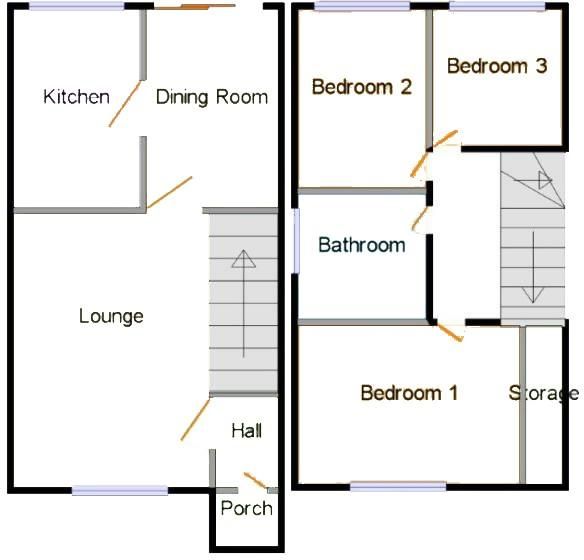 3 bedroom semi-detached house SSTC in Solihull - Floorplan 1.
