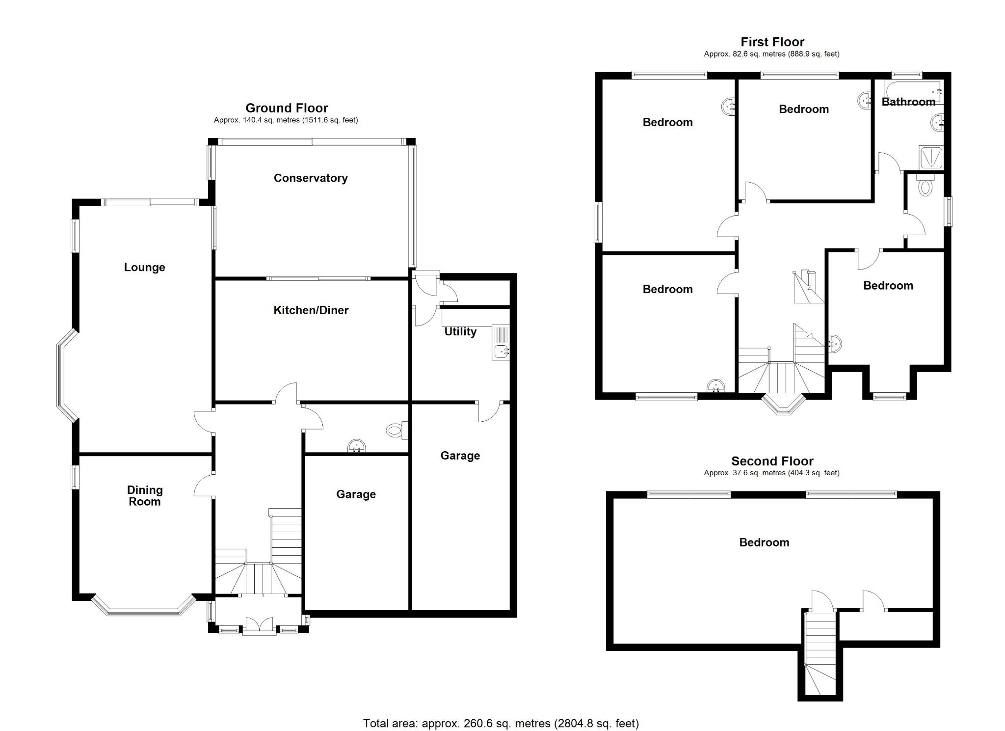 5 bedroom detached house SSTC in Solihull - Floorplan 1.