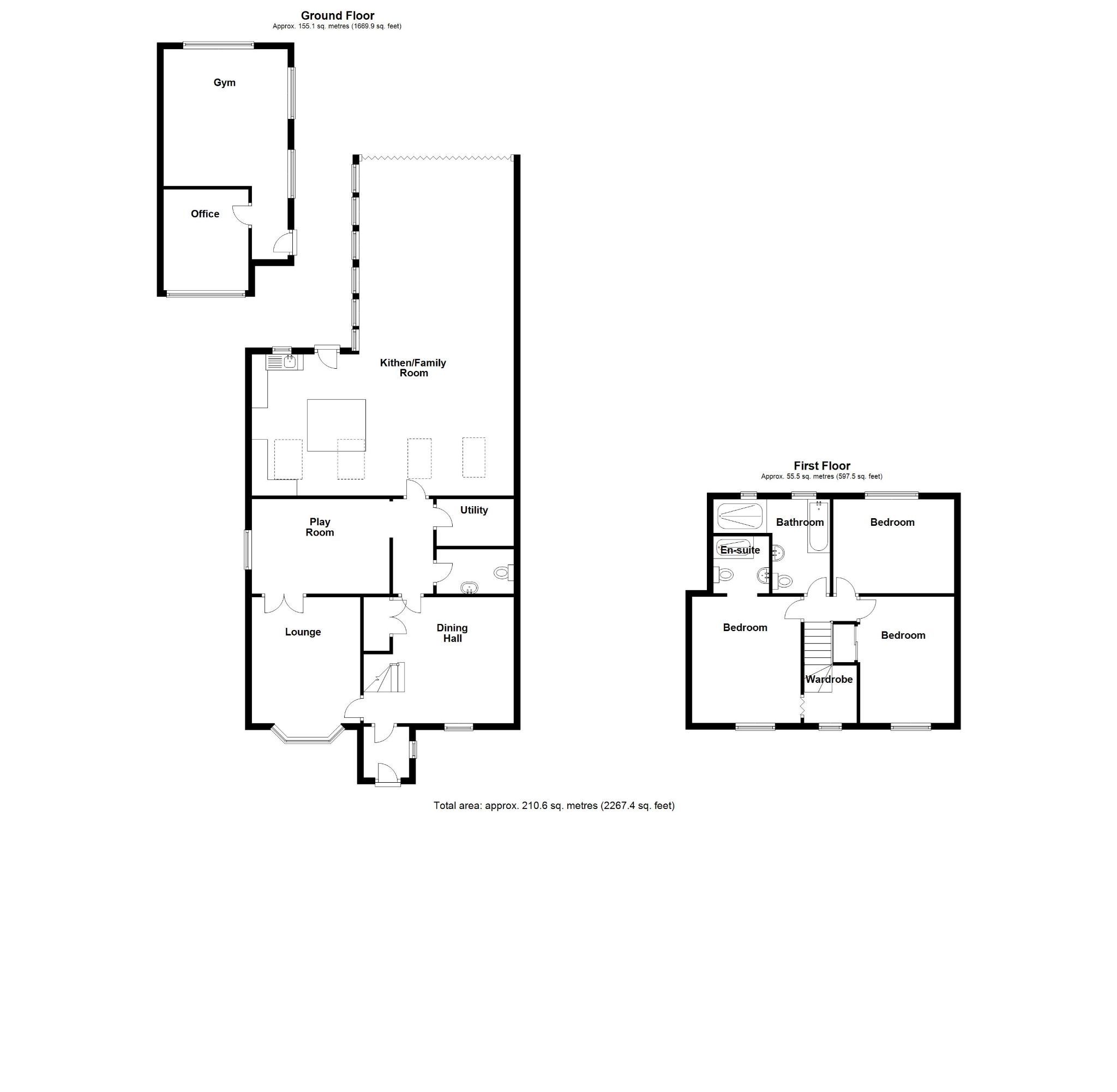 3 bedroom semi-detached house SSTC in Solihull - Floorplan 1.