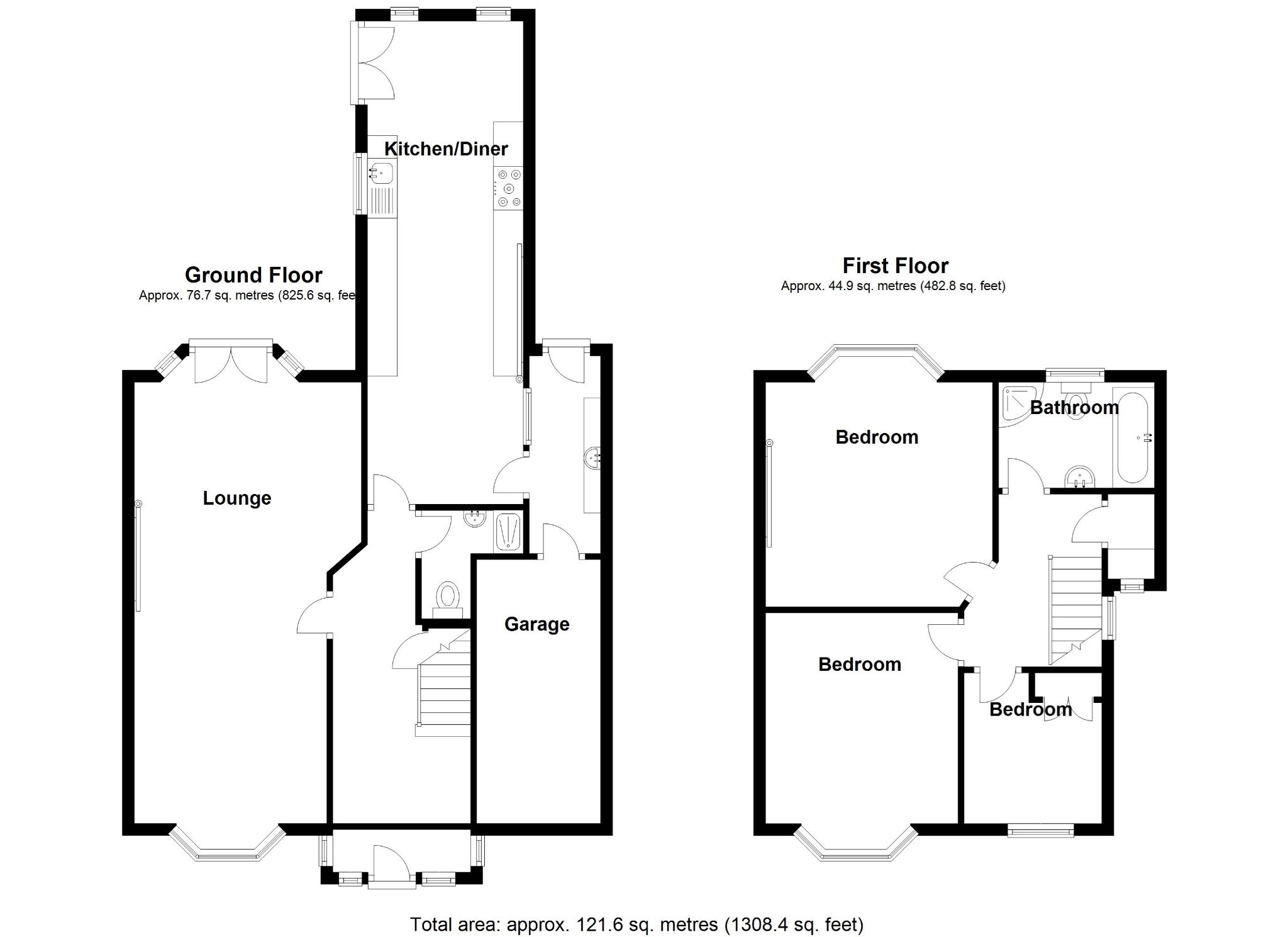 3 bedroom semi-detached house SSTC in Solihull - Floorplan 1.