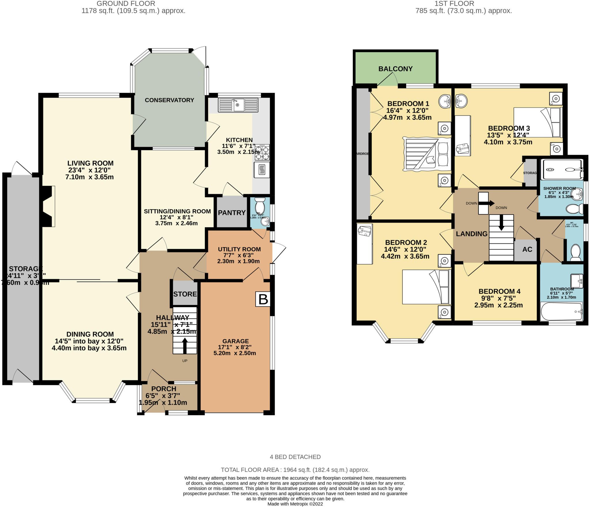 4 bedroom detached house SSTC in Solihull - Floorplan 1.