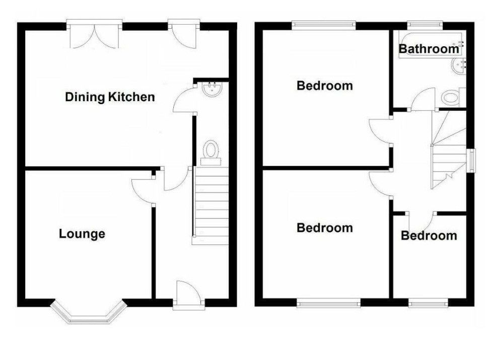 3 bedroom detached house SSTC in Solihull - Floorplan 1.
