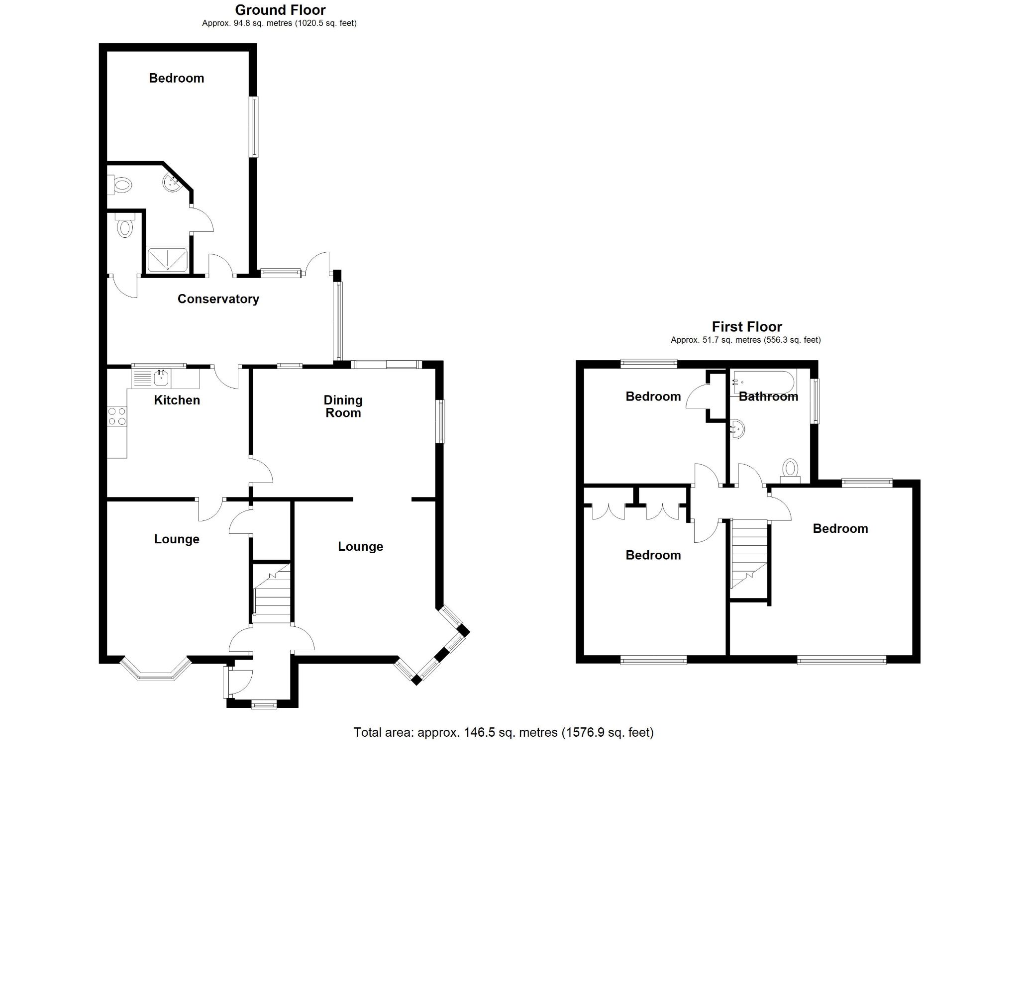 4 bedroom semi-detached house SSTC in Solihull - Floorplan 1.
