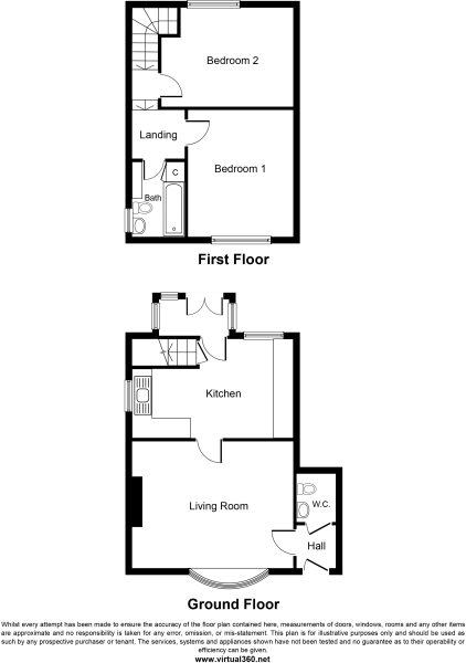 2 bedroom cottage house SSTC in Solihull - Floorplan 1.