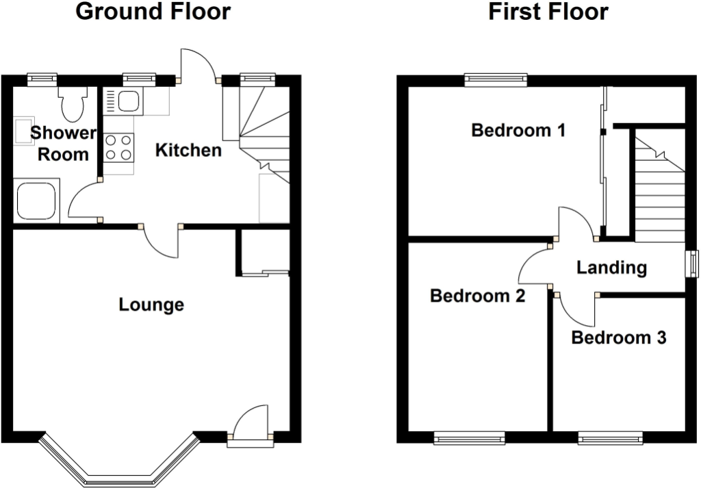 3 bedroom end terraced house SSTC in Birmingham - Floorplan 1.