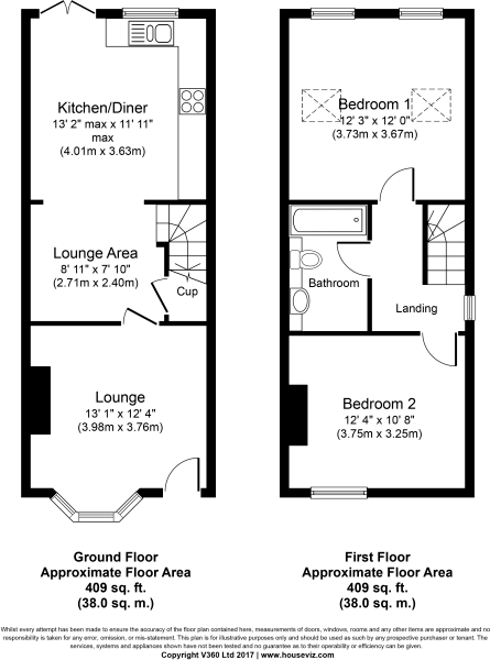 2 bedroom cottage house Let Agreed in Solihull - Floorplan 1.