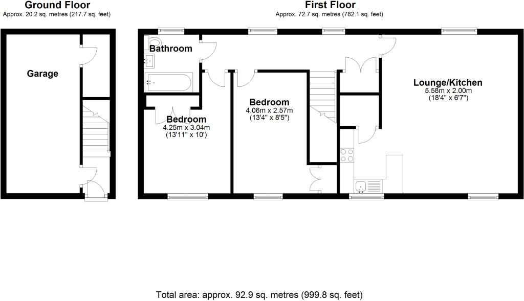 2 bedroom apartment flat/apartment SSTC in Solihull - Floorplan 1.