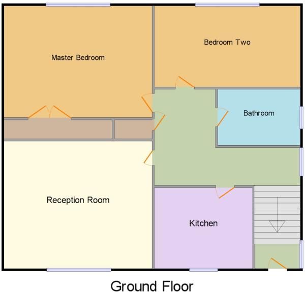 2 bedroom apartment flat/apartment SSTC in Birmingham - Floorplan 1.
